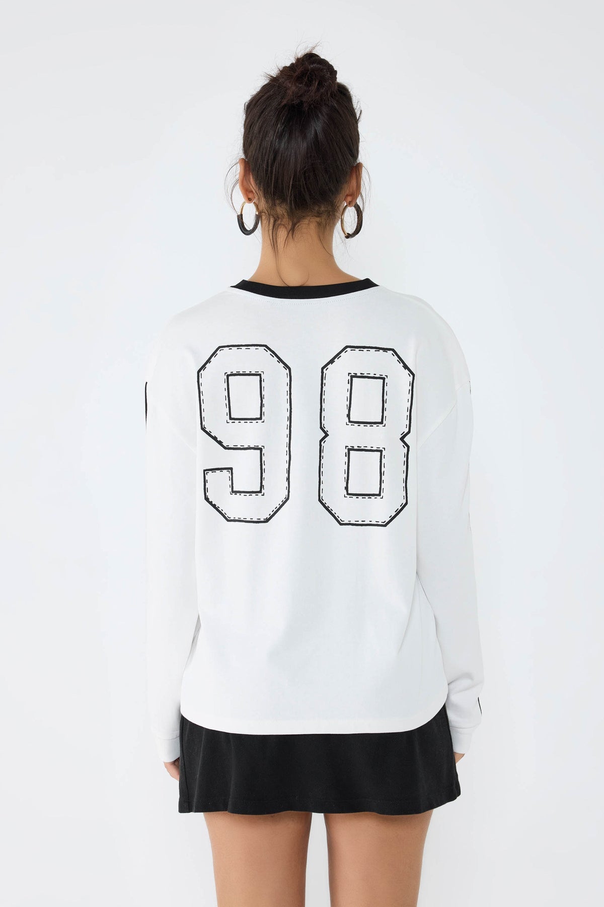 Bedrucktes Basic-Sweatshirt