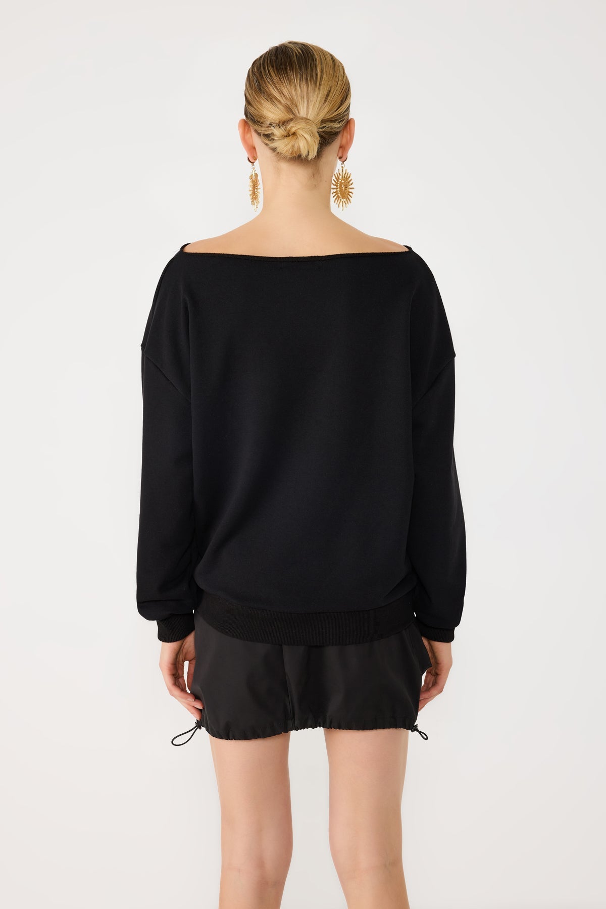 Sweatshirt mit Leopardenmuster und Lippenprint