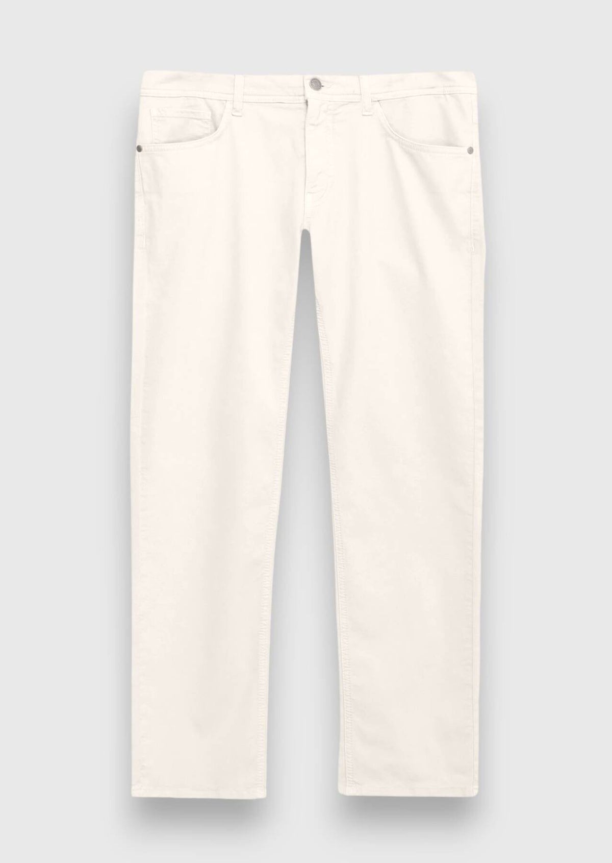 Helle Beige Velours Casual Baumwollhose