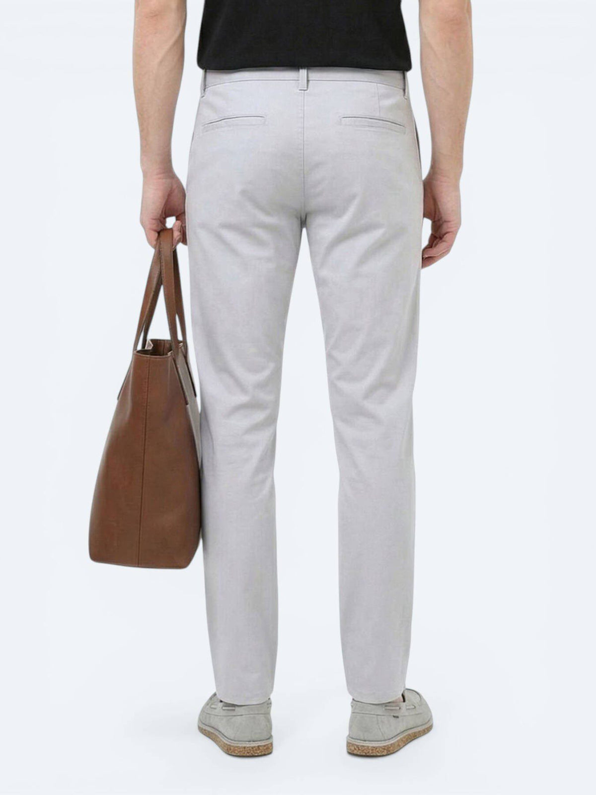 Lässige, gewebte Slim-Fit-Hose aus Baumwollmischung