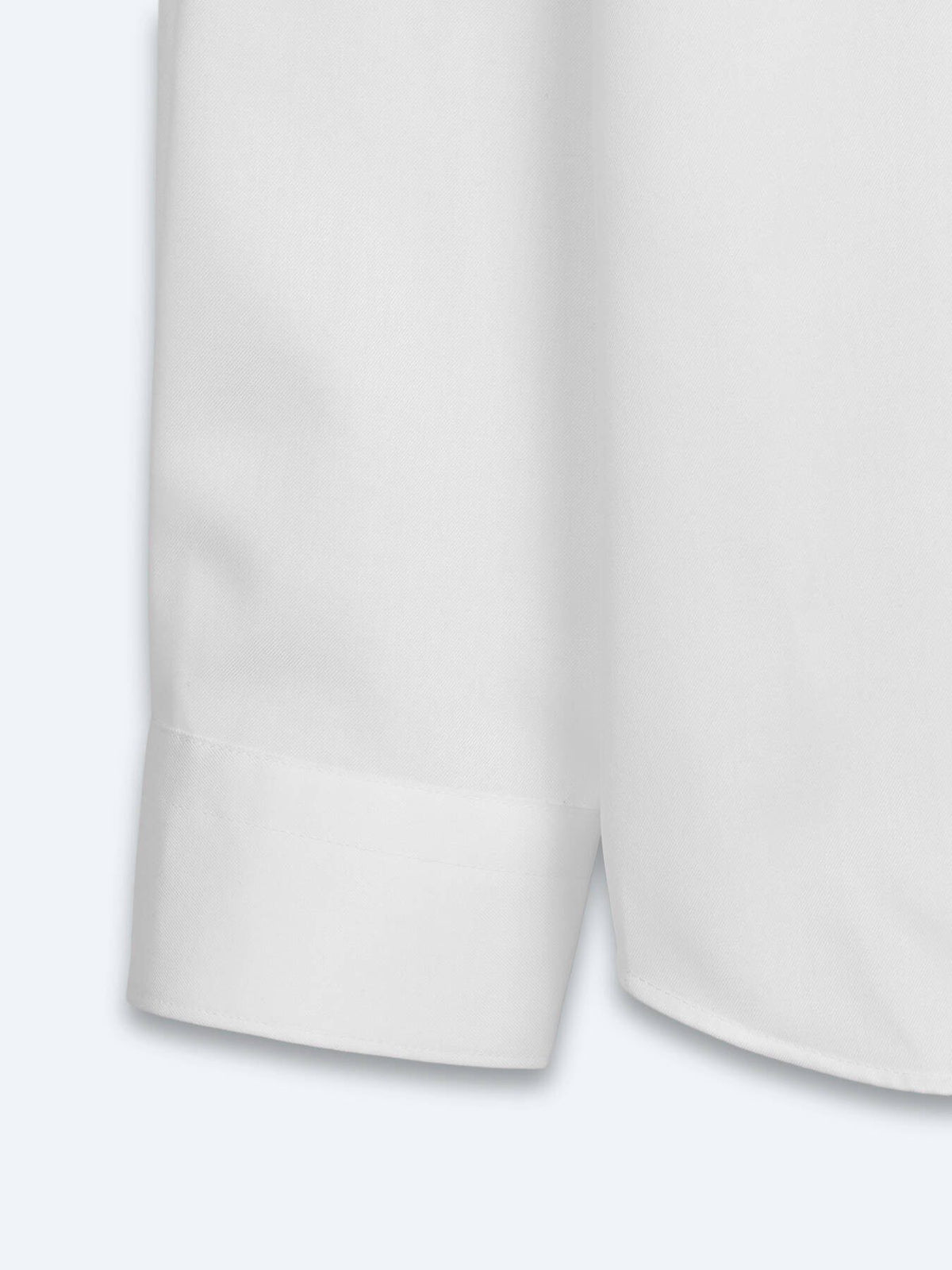 Weißes Klassisches Slim Fit Baumwollhemd