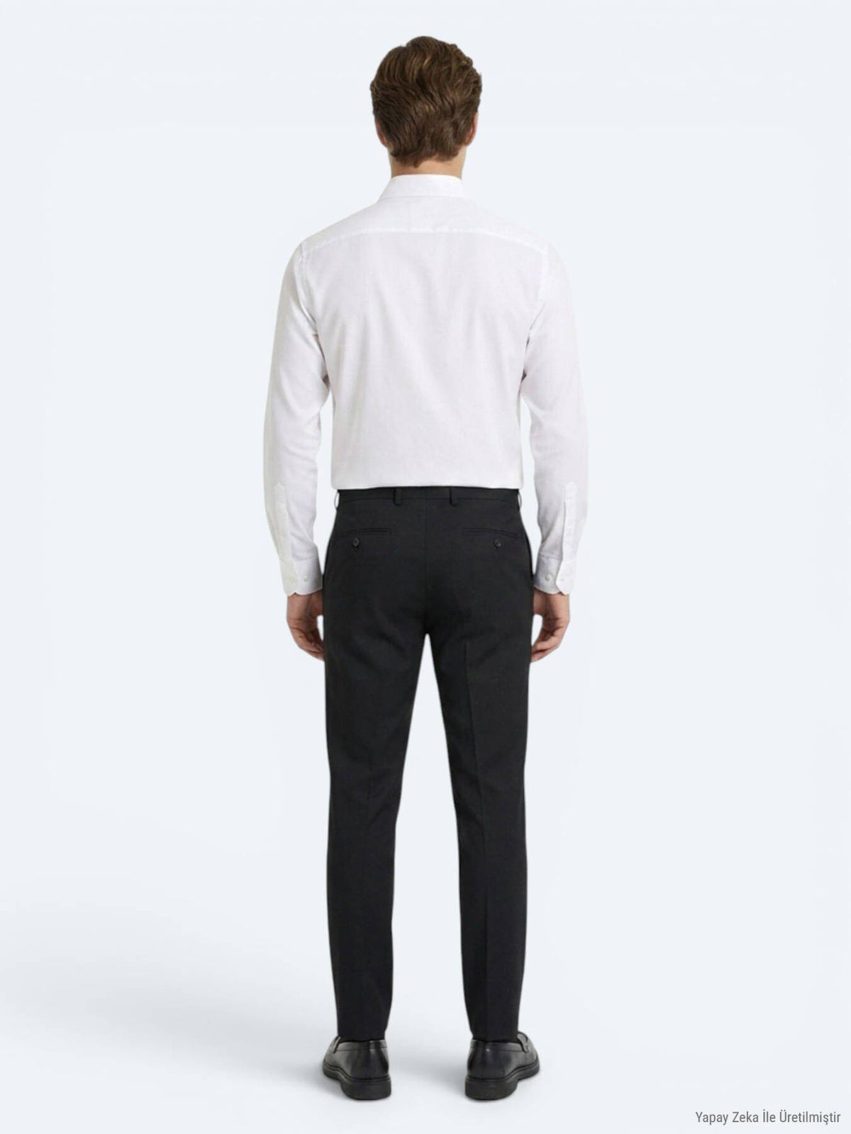 Weißes Klassisches Baumwollhemd Regular Fit