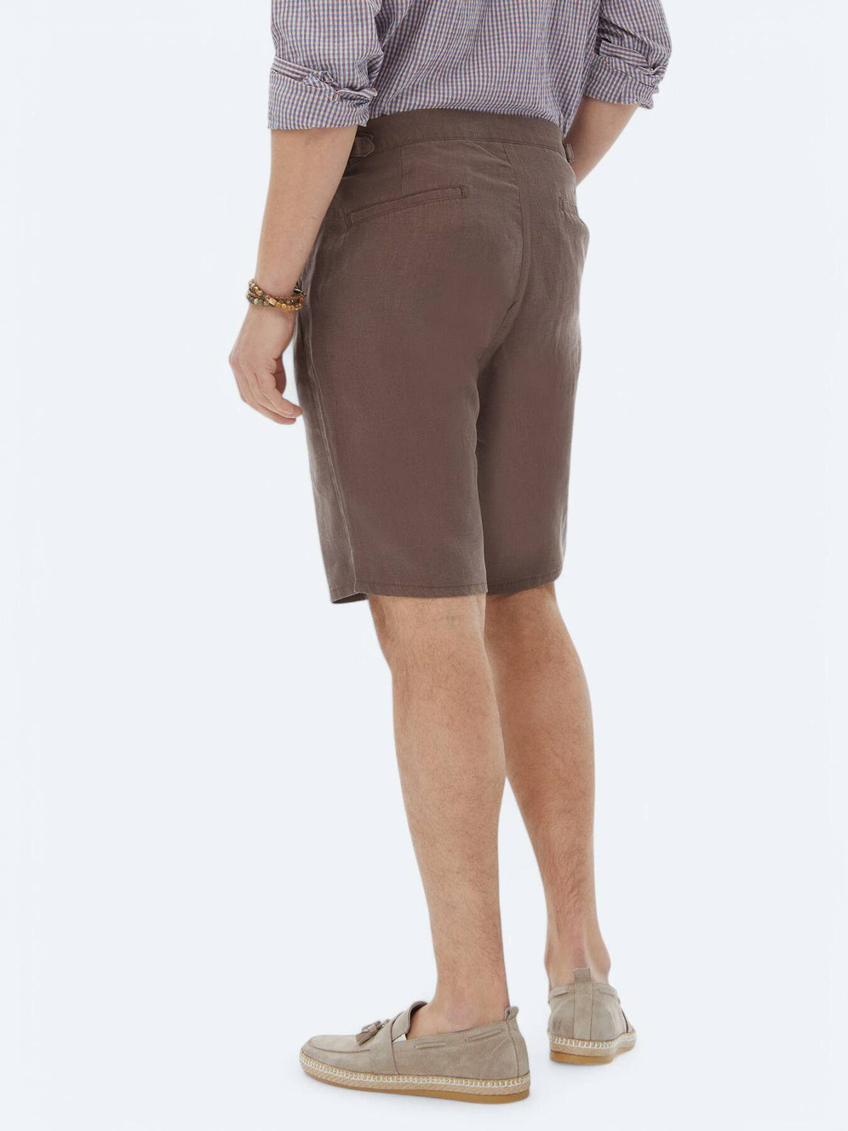 Lässige, gewebte Carrot-Fit-Bermuda