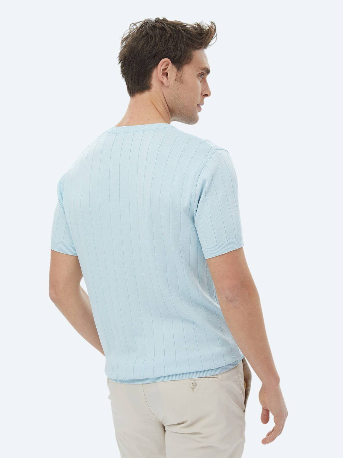 Jacquard-Strickpullover mit Kragen