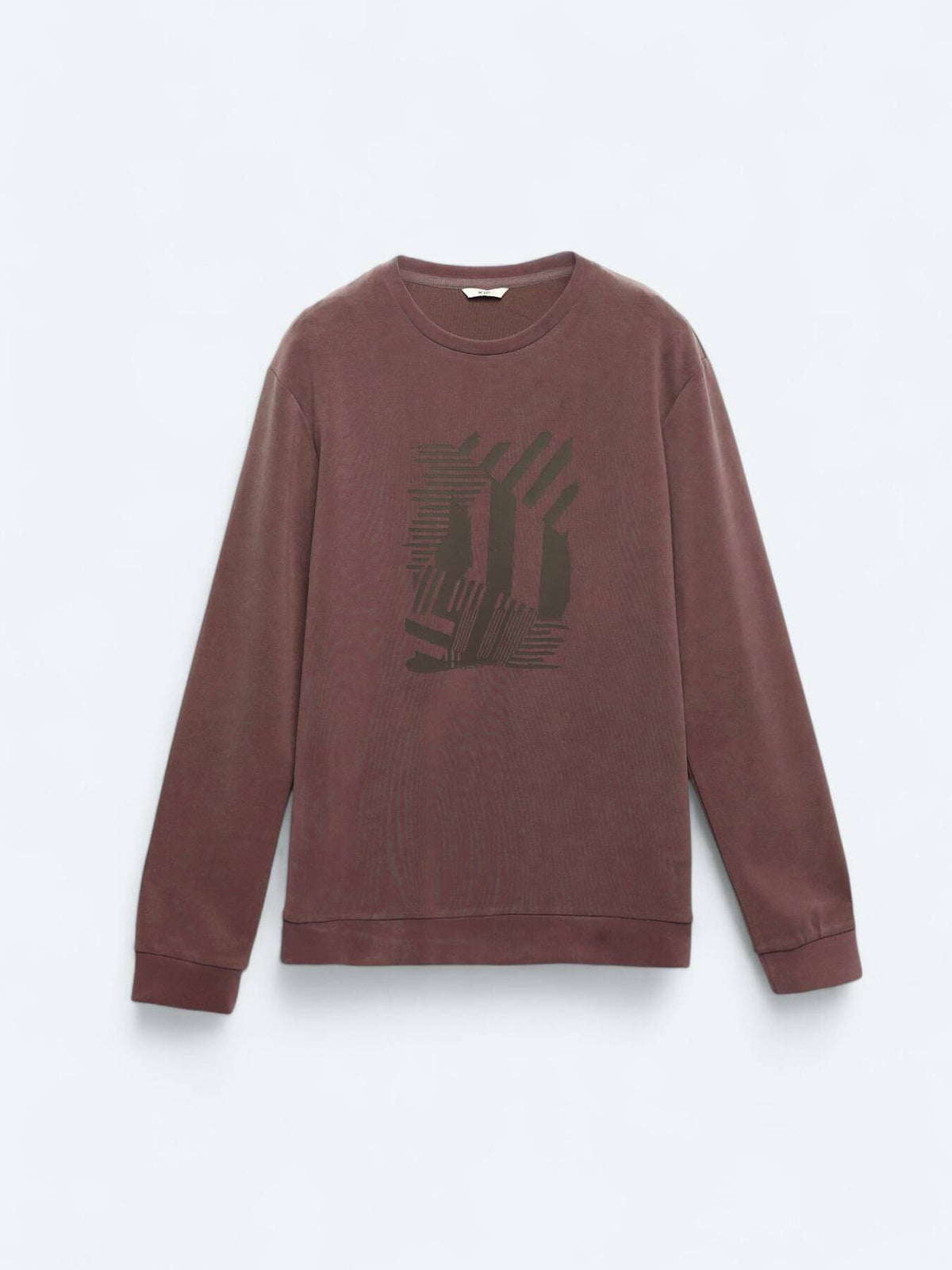 Bedrucktes Sweatshirt mit Rundhalsausschnitt
