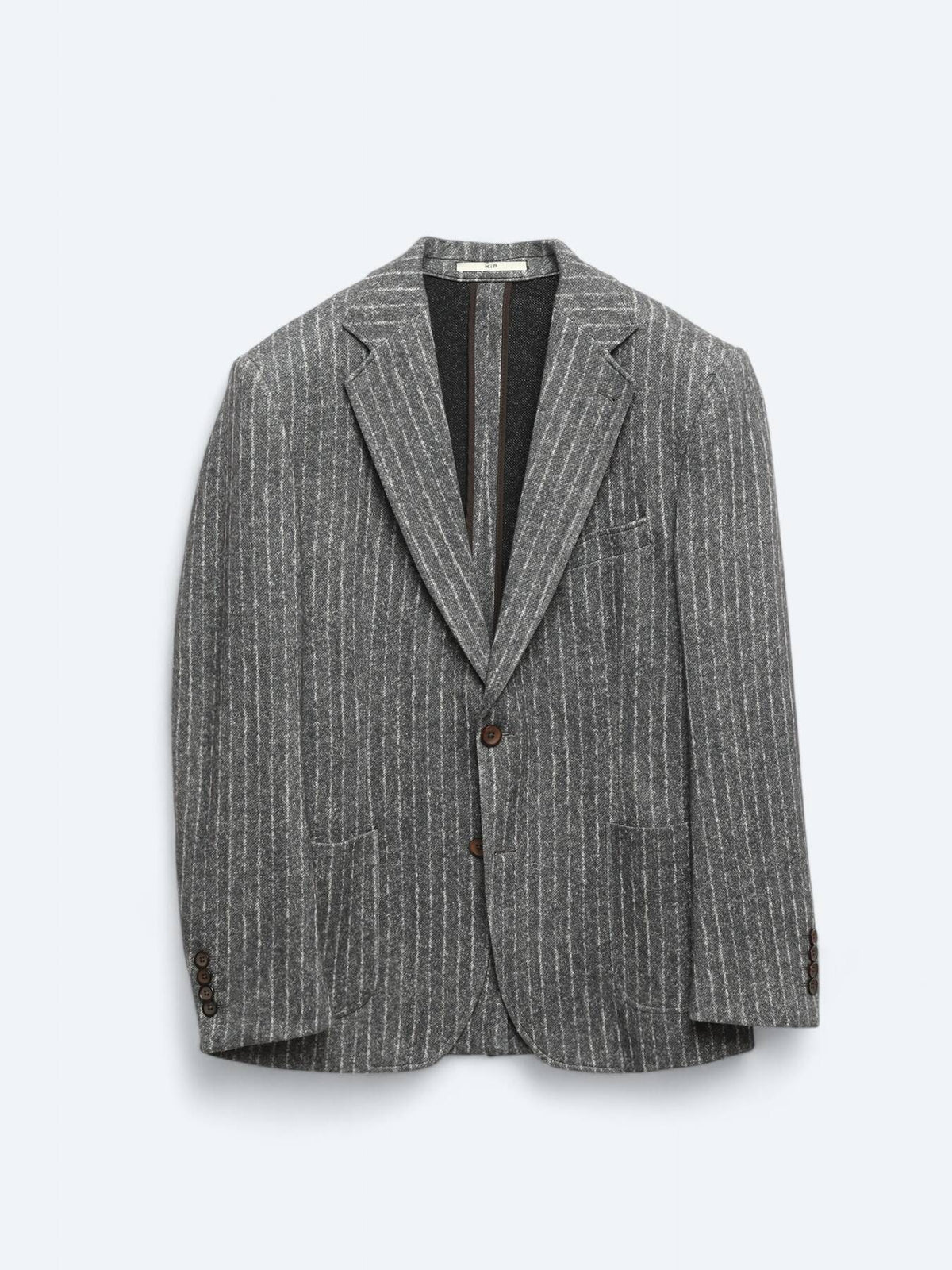 Gestreifte Comfort-Fit-Strickjacke