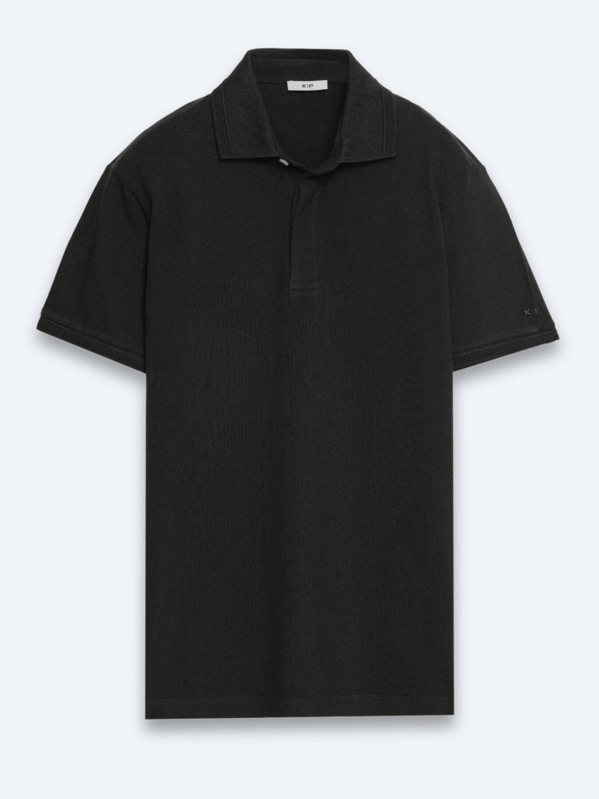 Schlichtes T-Shirt mit Polokragen