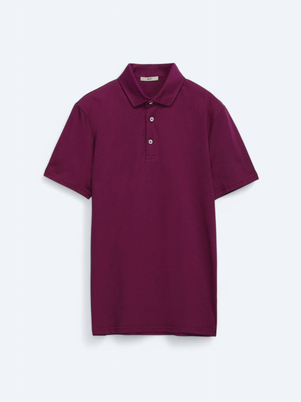 Einfaches Baumwoll-Polo mit Rollkragen