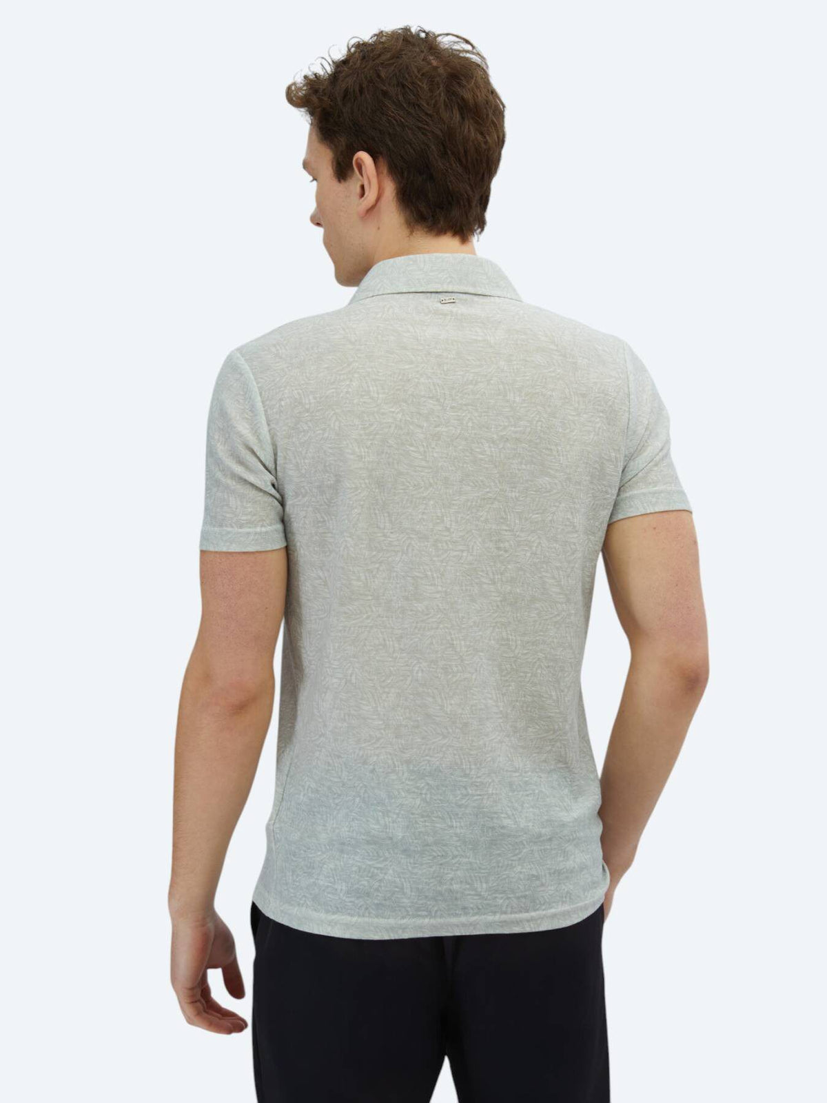 Bedrucktes Baumwollmischung Polo T-Shirt