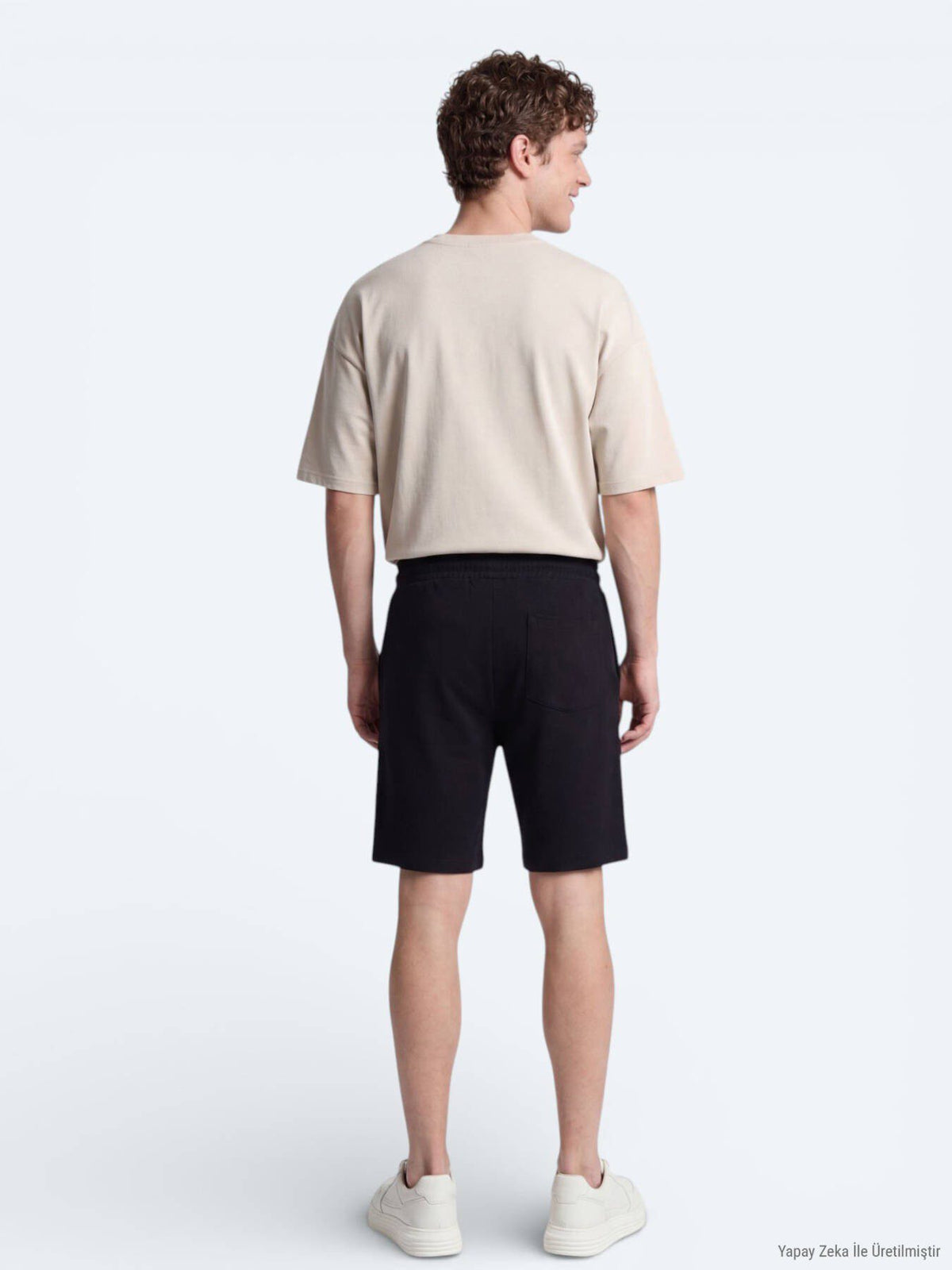 Gestrickte Jogging-Fit Sport-Shorts
