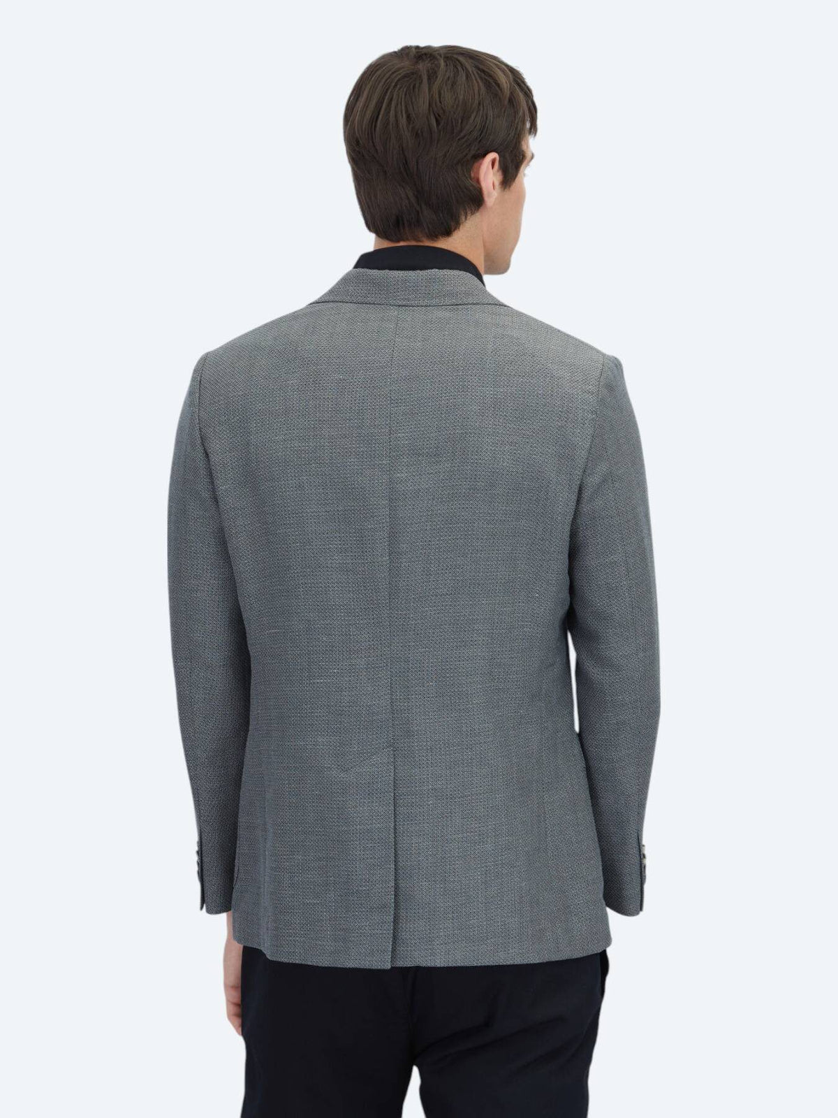 Glatte Moderne Wollmischungsjacke