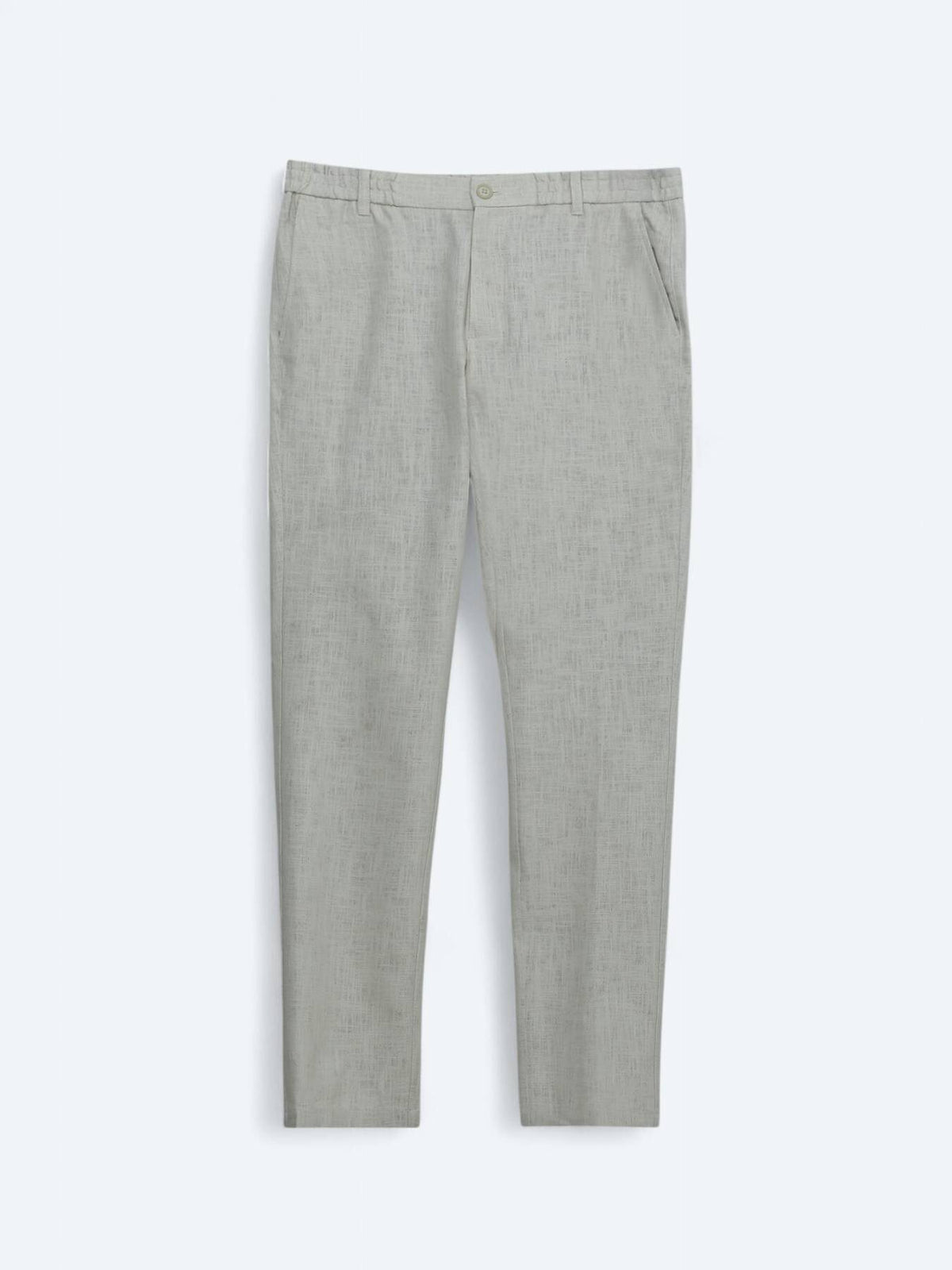 Ecru Weben Freizeit Baumwollmischung Hose
