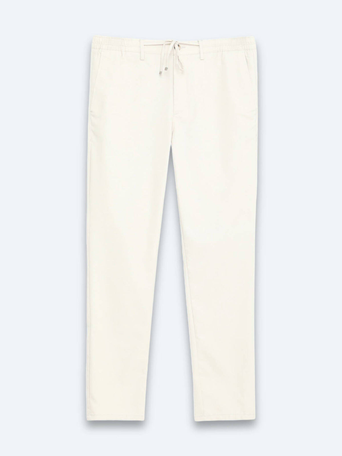 Hellbeige Jogginghose mit Webmuster