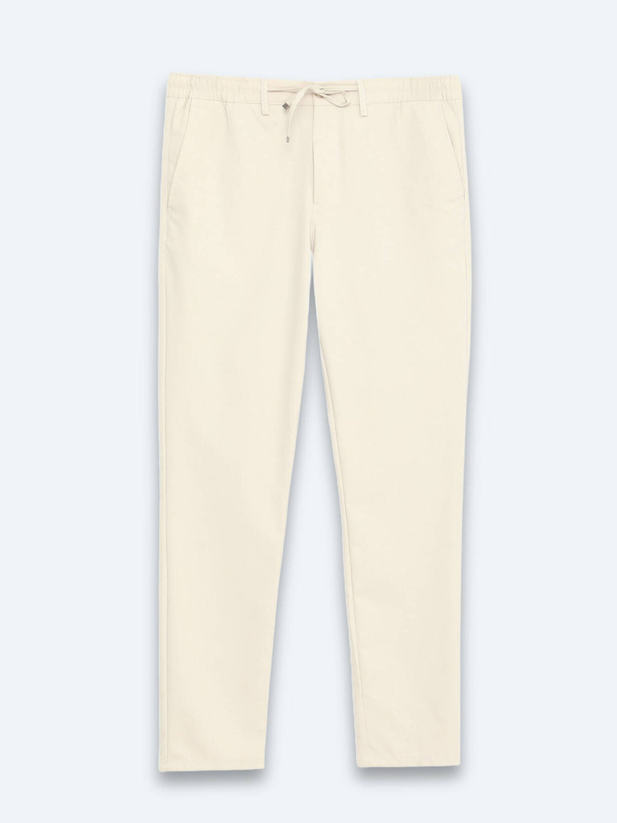 Dunkelbeige Jogginghose mit Webmuster
