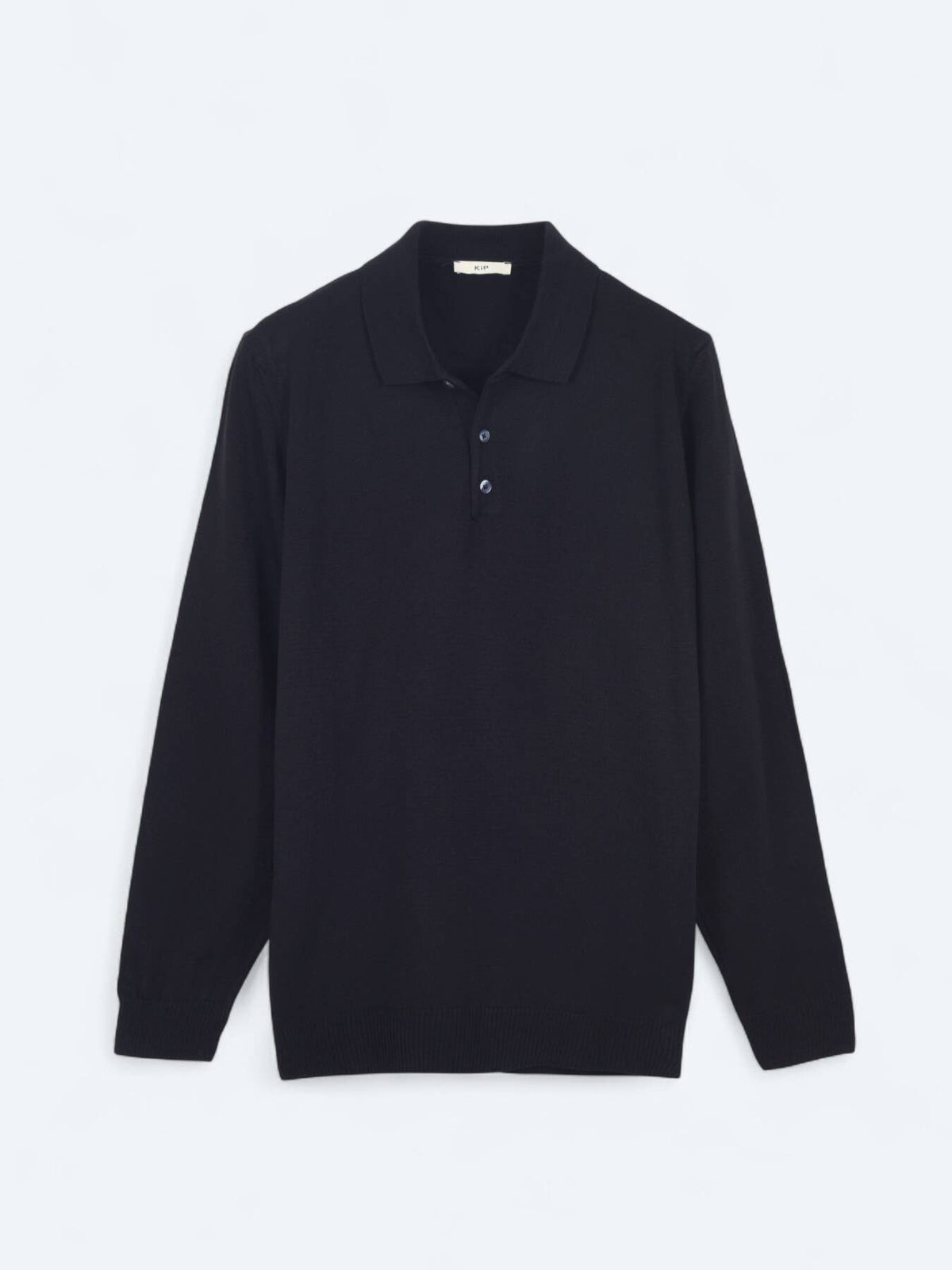 Marineblaues Strick-Sweatshirt