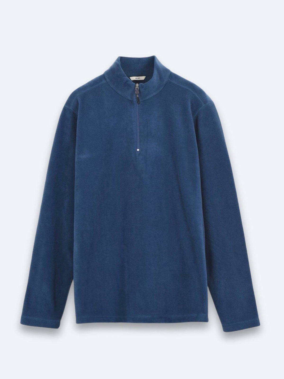 Indigo Rollkragen Sweatshirt unifarben