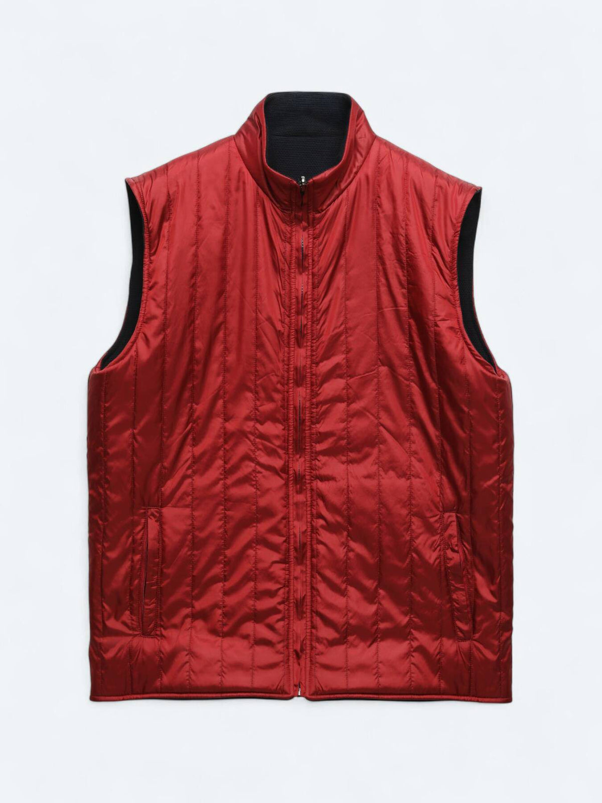 Rote Regular Fit Rollkragen Strickweste