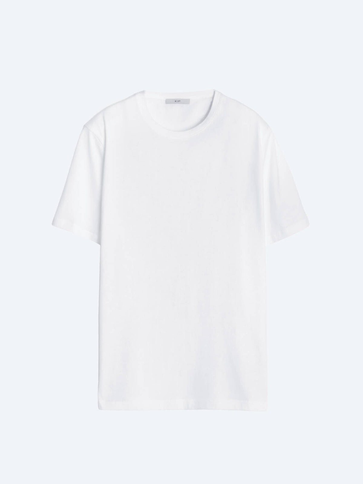 Weißes schlichtes Rundhals T-Shirt 100% Baumwolle