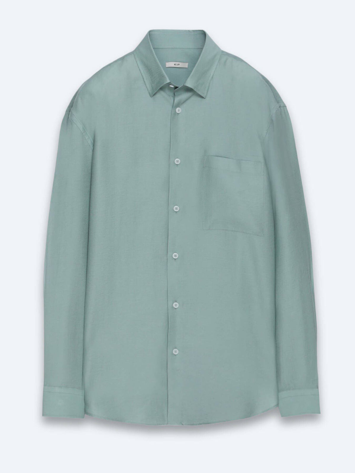 Mintfarbiges Oversize-Weitgewebe Shirt