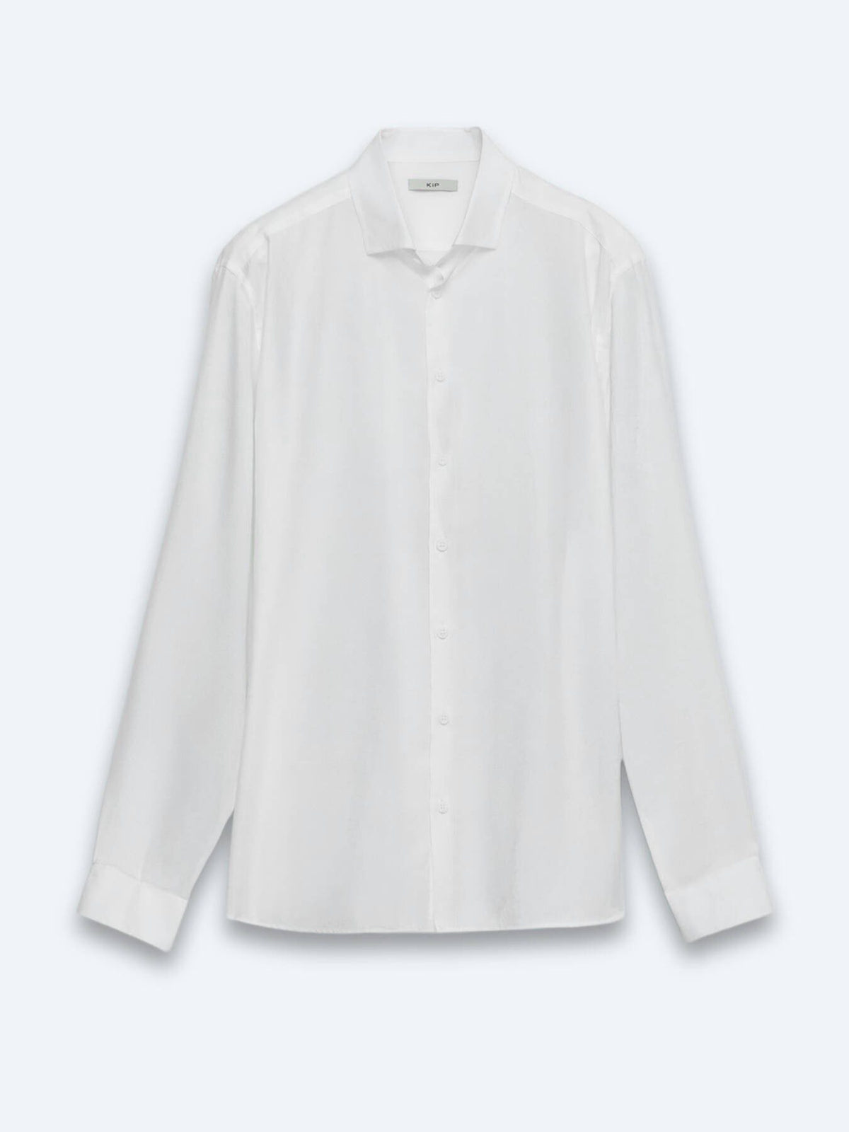 Weißes schlichtes Regular Fit Casual Hemd
