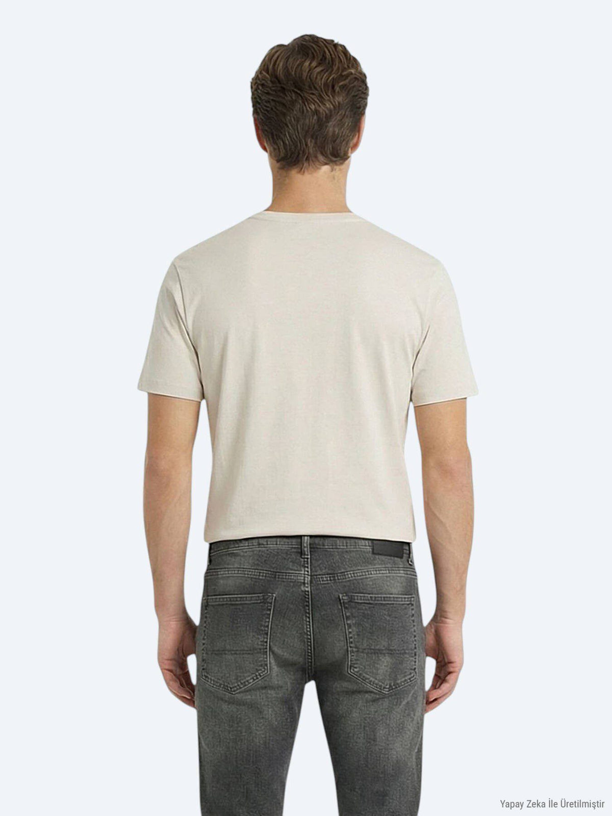 5er-Pack einfarbige T-Shirts aus 100 % Baumwolle