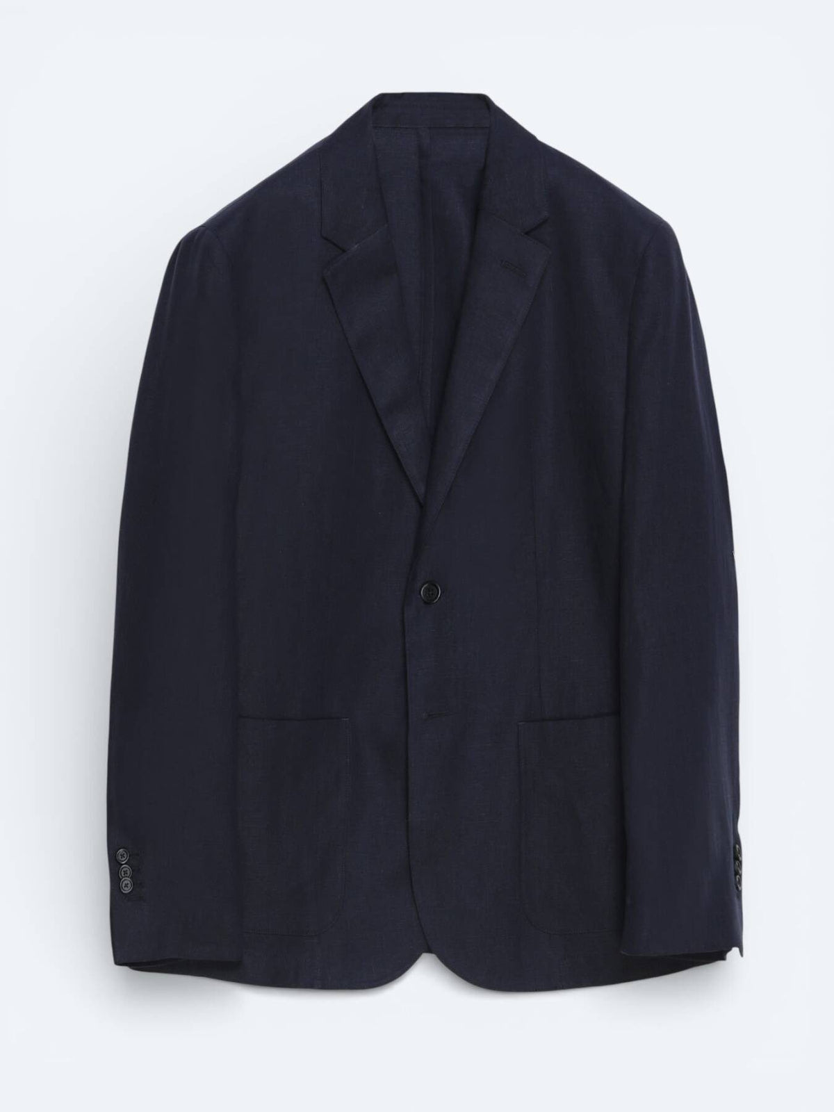 Bunte Micro Modern Fit 100% Leinenjacke