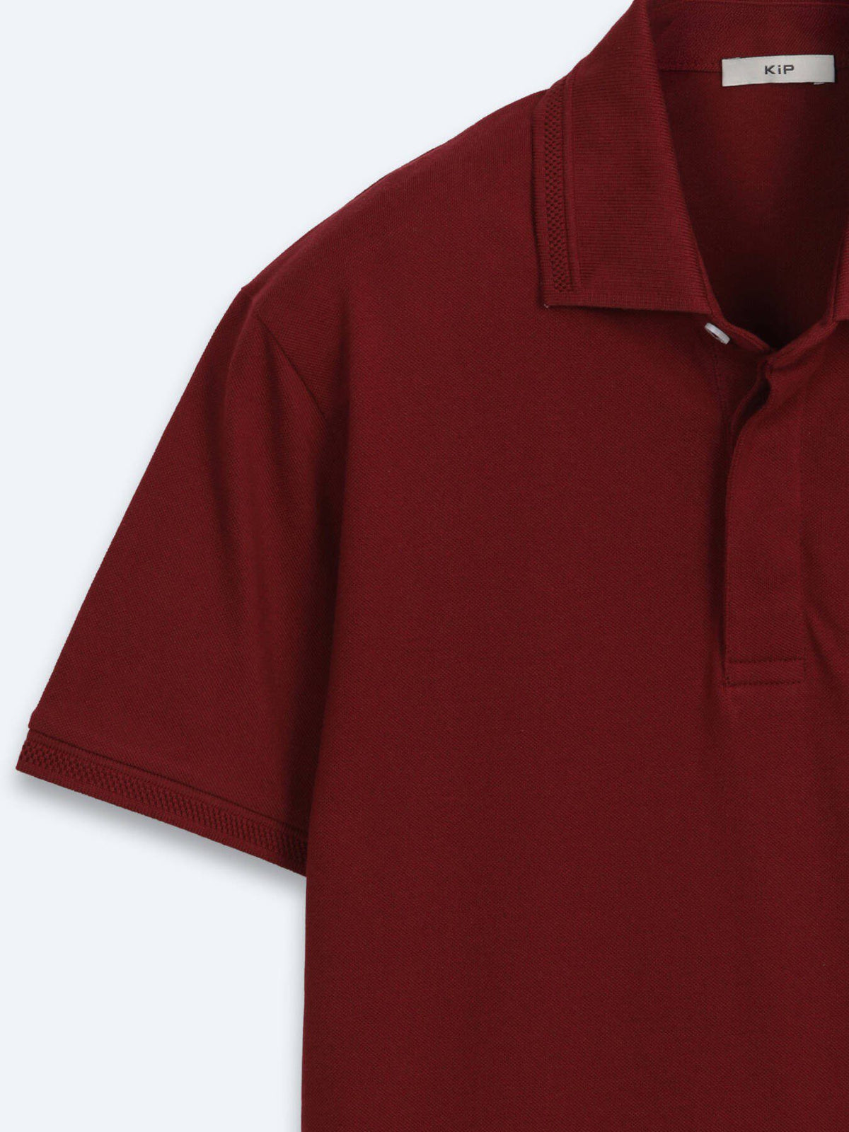 Bordeaux Unifarben 100% Baumwoll T-Shirt