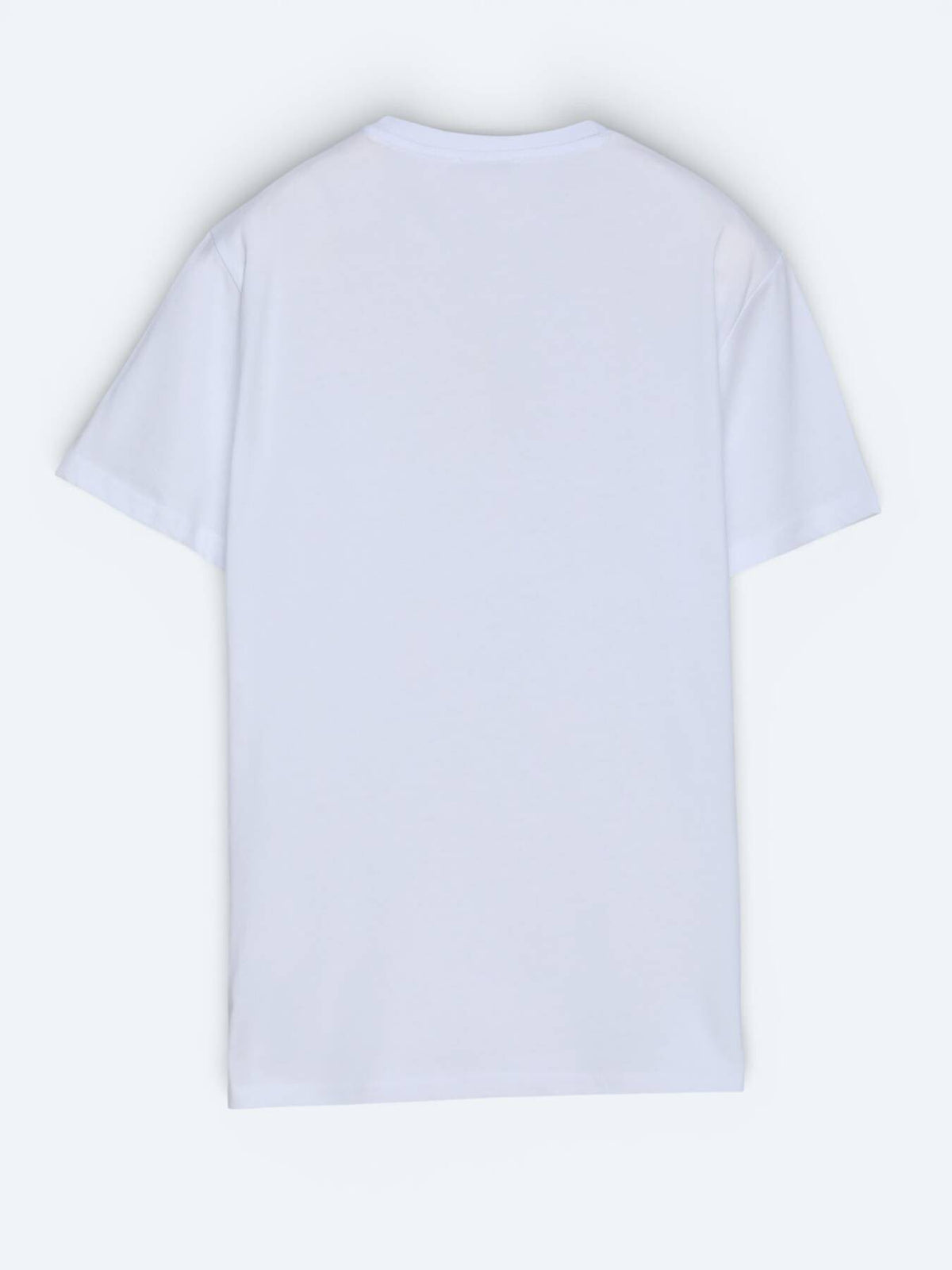 Weißes schlichtes 100% Baumwoll-T-Shirt