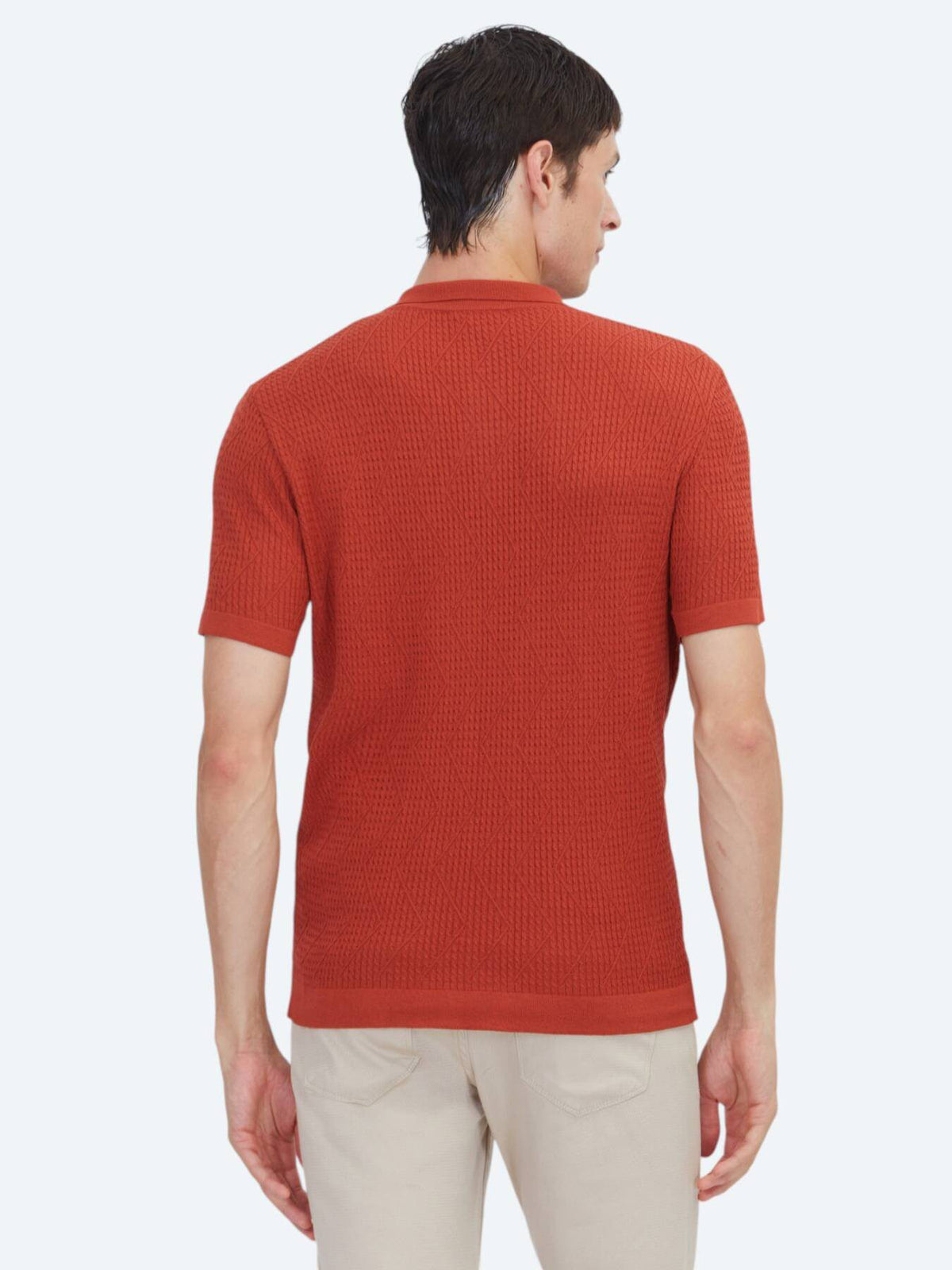Rote Strickmode