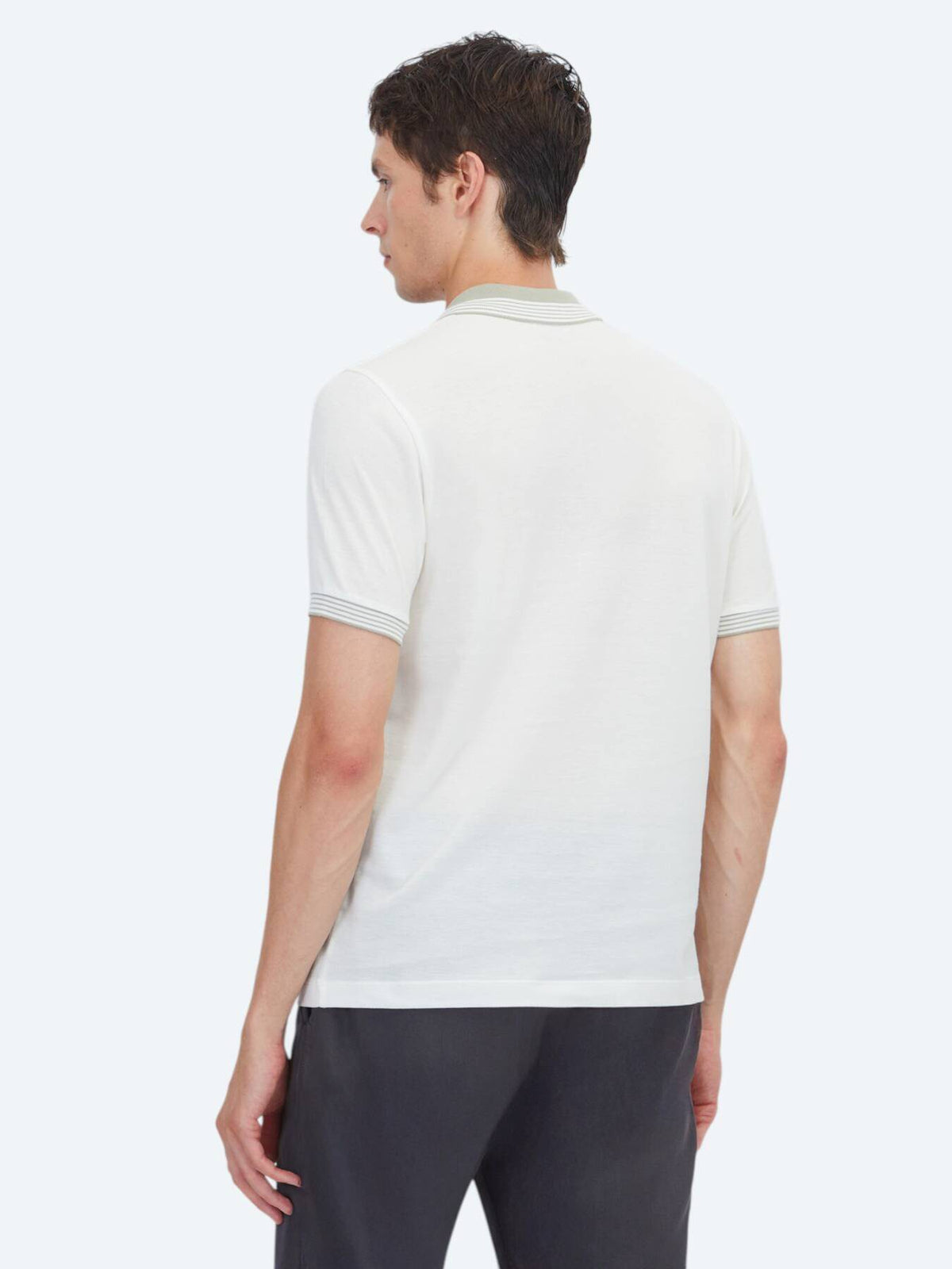 Ecru Unifarben 100% Baumwoll T-Shirt