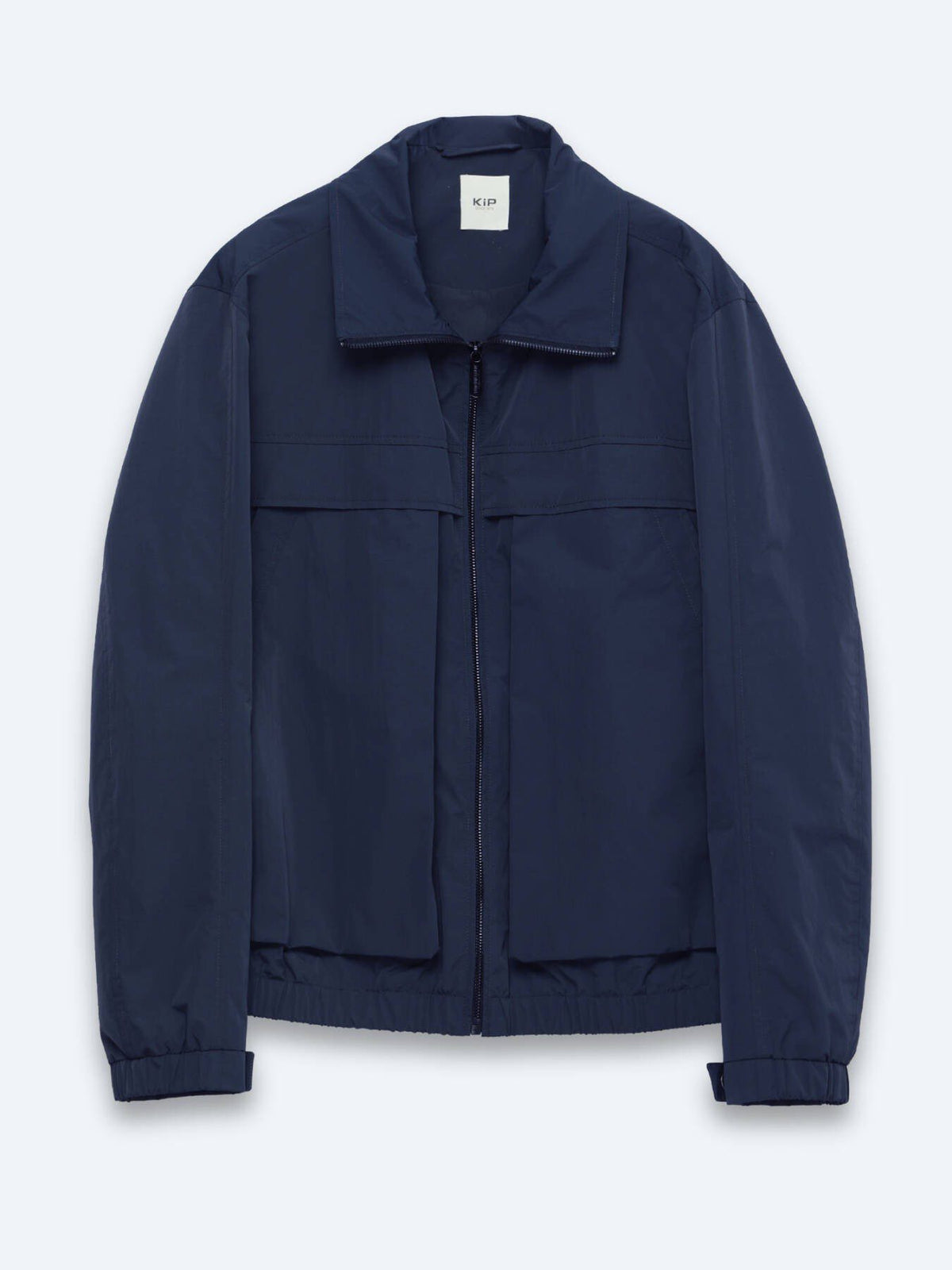 Marineblauer lässiger Rollkragenmantel