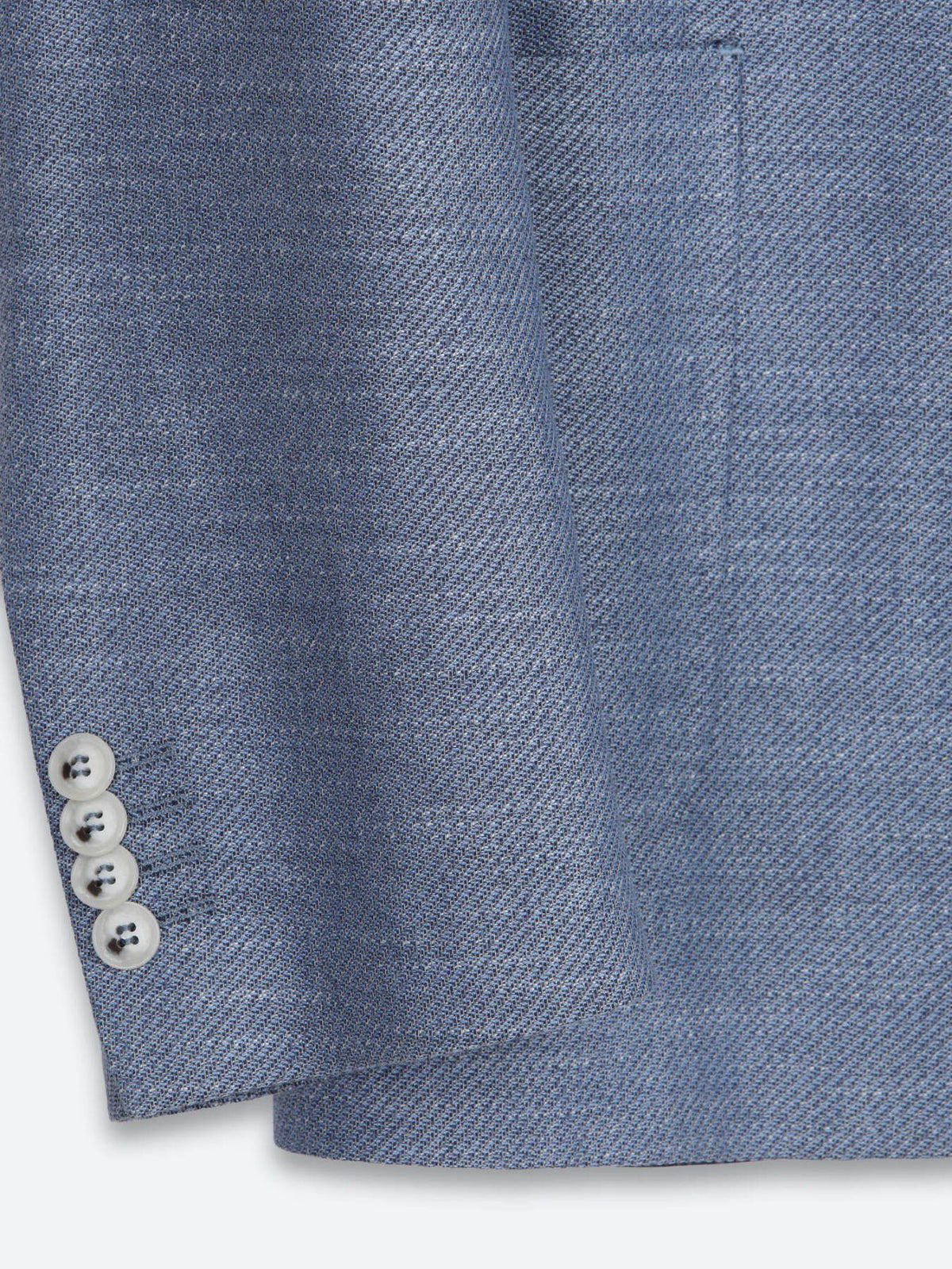 Blaue gemusterte moderne Jacke aus Recycling-Baumwolle