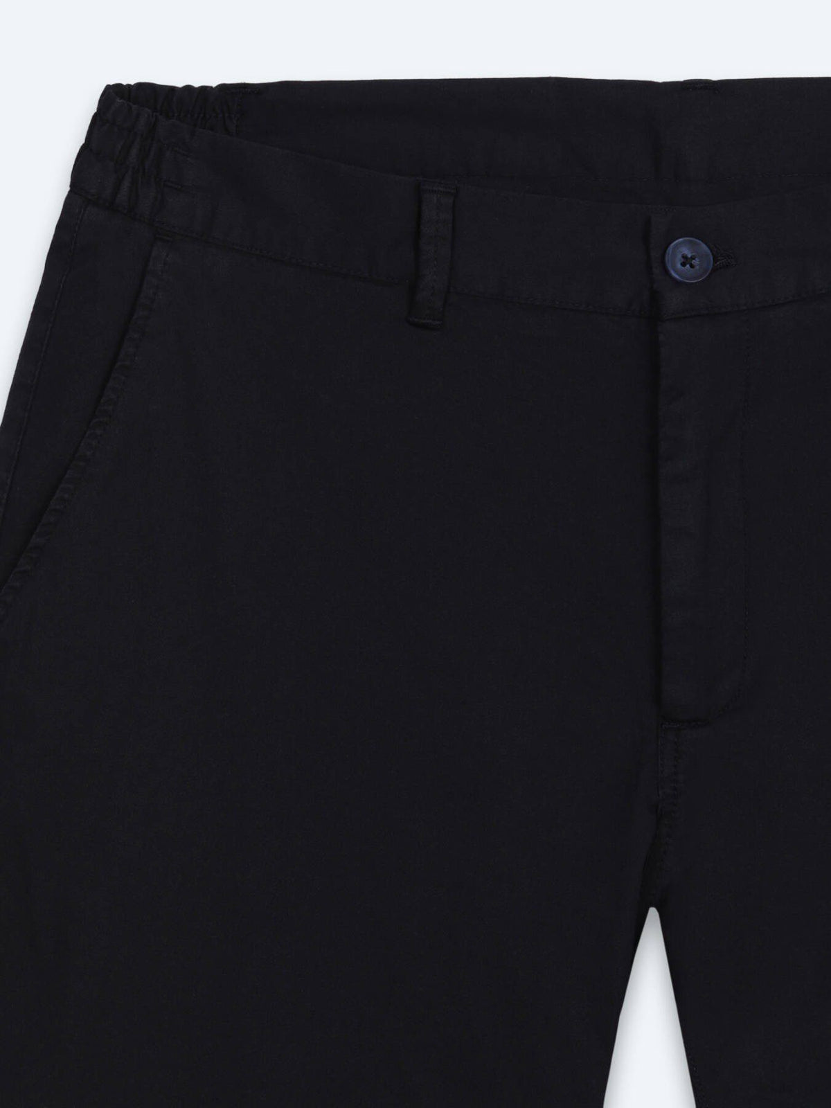 Marineblaue Web-Jogginghose aus Baumwolle