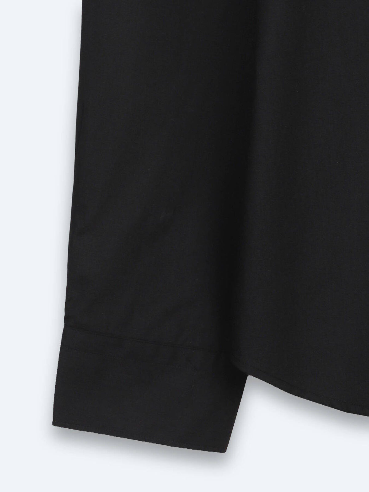 Schwarzes Regular Fit Casual Baumwollhemd