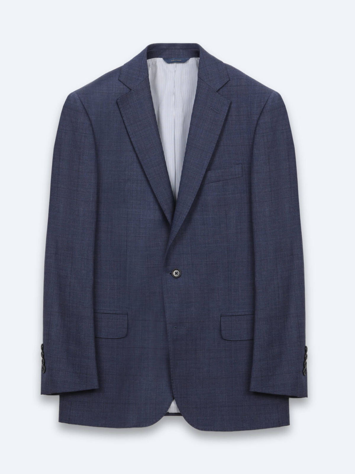 Grau Micro Modern Fit Wolljacke