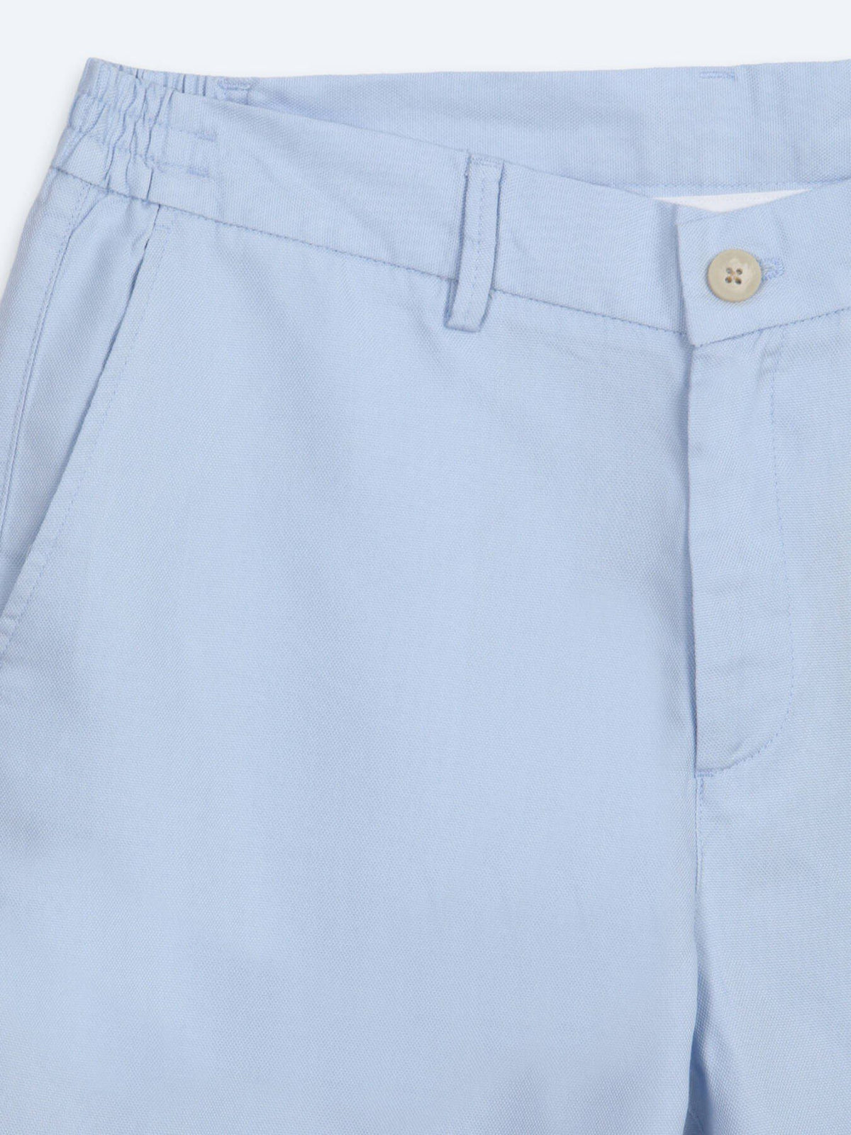 Blaues Material Jogging Fit Bermuda