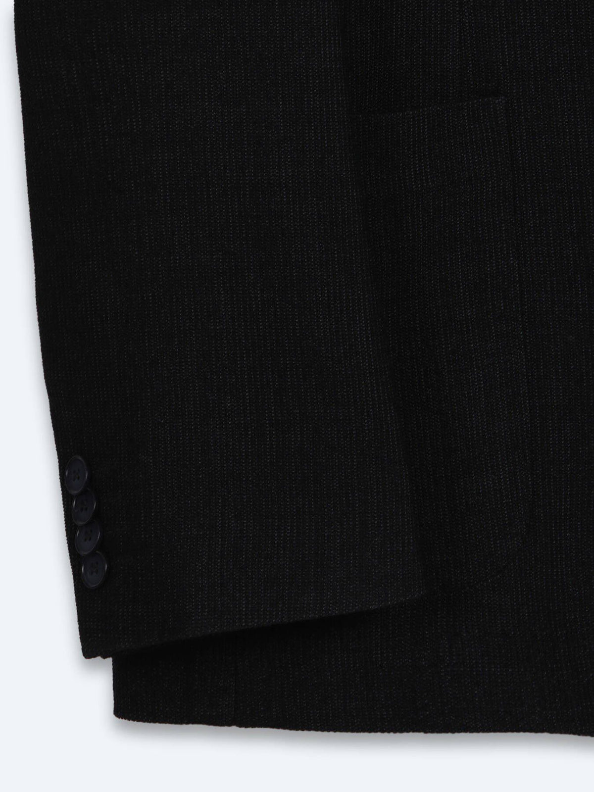 Schwarze Micro Modern Fit Wolljacke