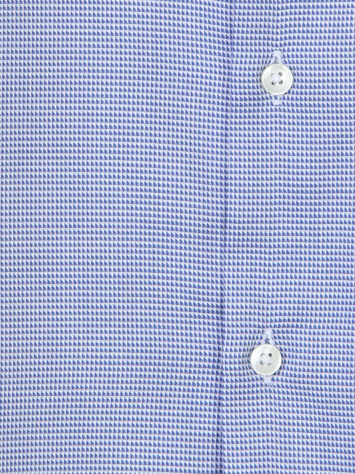 Blaues Micro Regular Fit Casual Hemd 100% Baumwolle