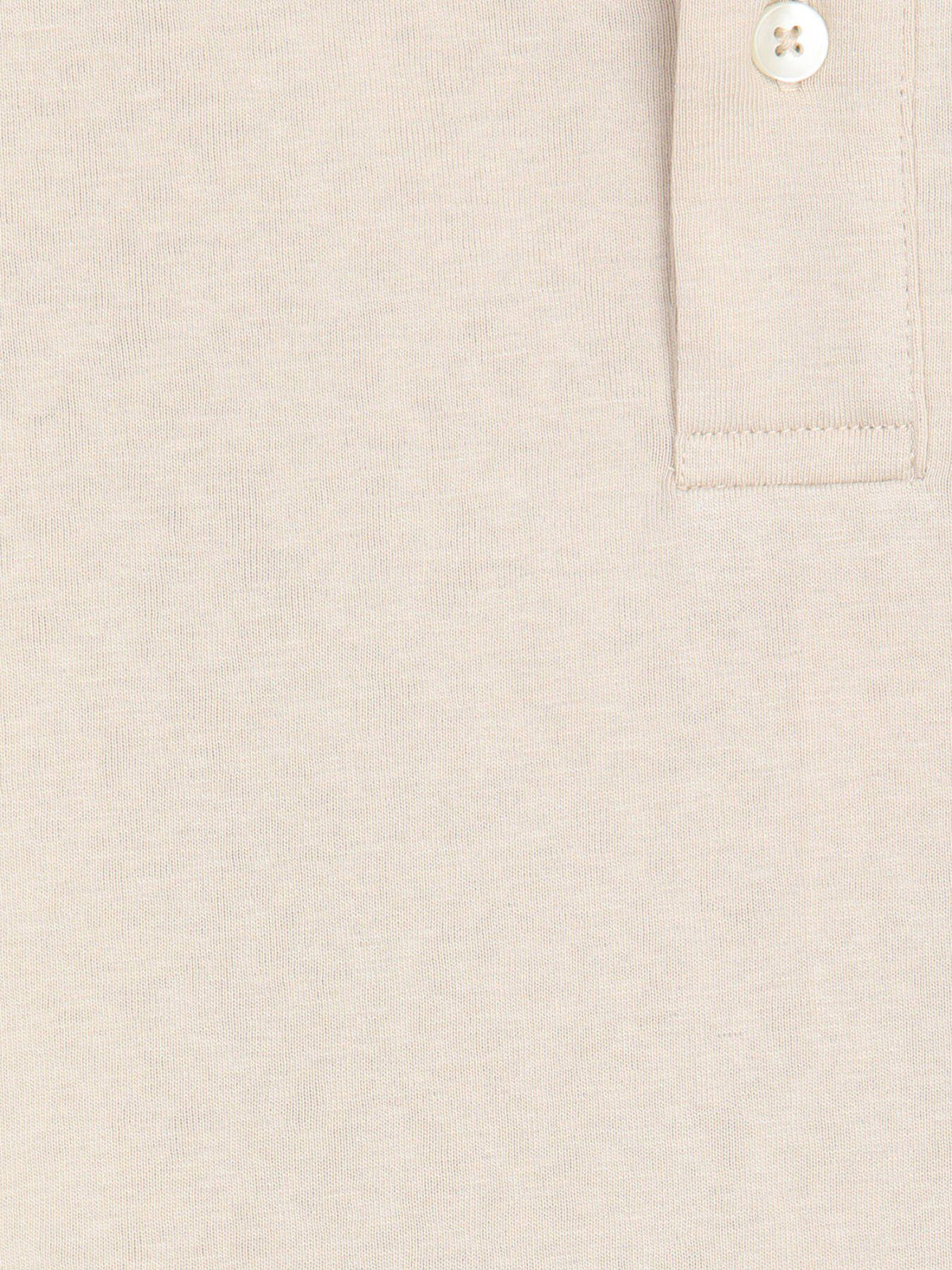 Beiges Baumwoll-Misch-T-Shirt