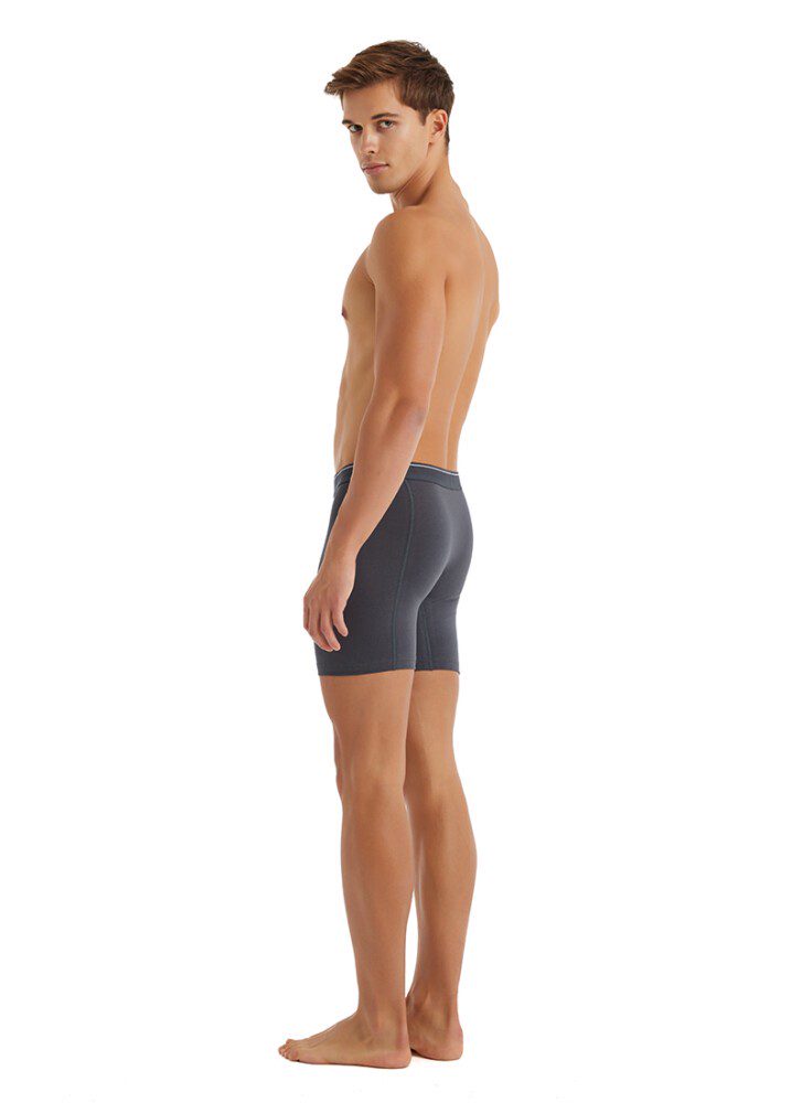 Herren Retro Baumwoll Stretch Boxershorts 9216 - Anthrazit