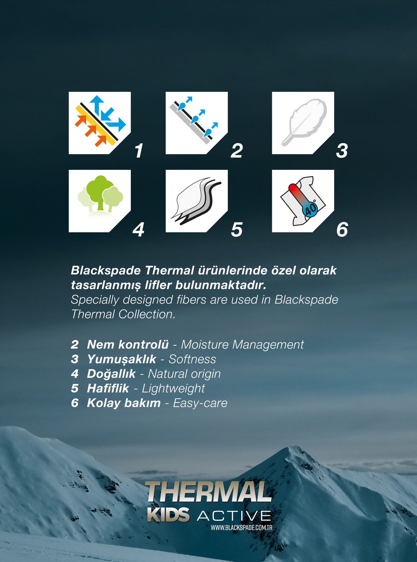 Kinder Thermo T-Shirt Level 2 - Schwarz