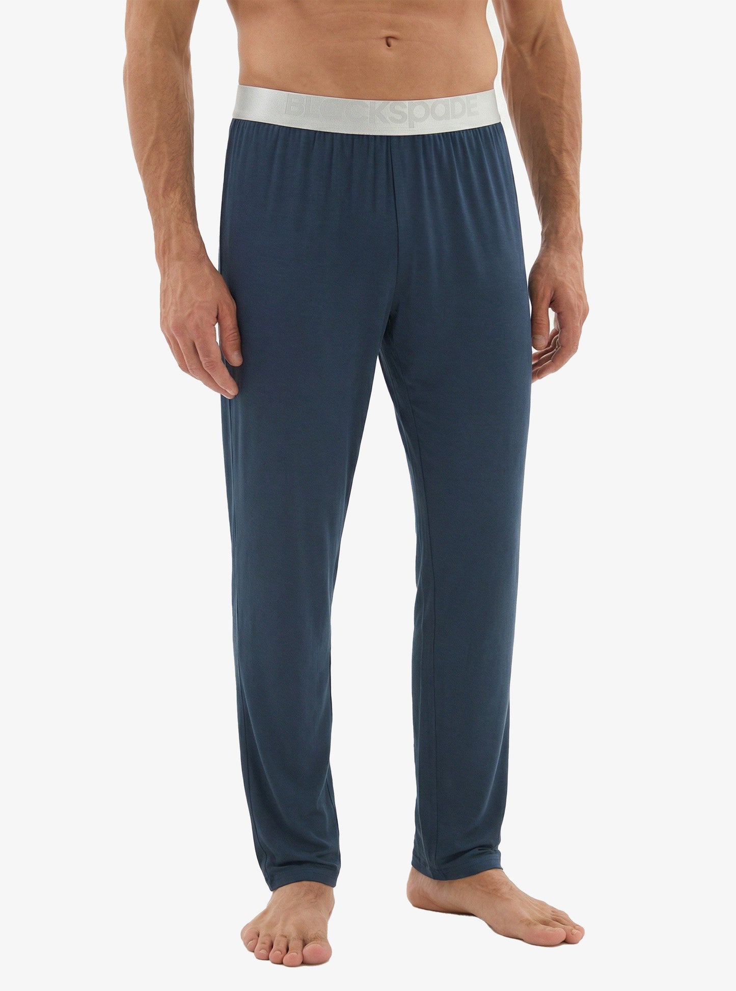 Herren Modal Schlafhose Silber 9304 - Navy