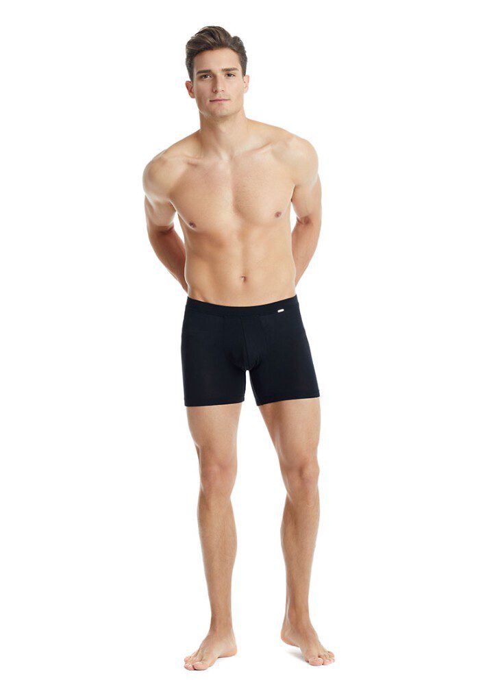 Herren Modal Elastan Boxershorts 9313 - Schwarz
