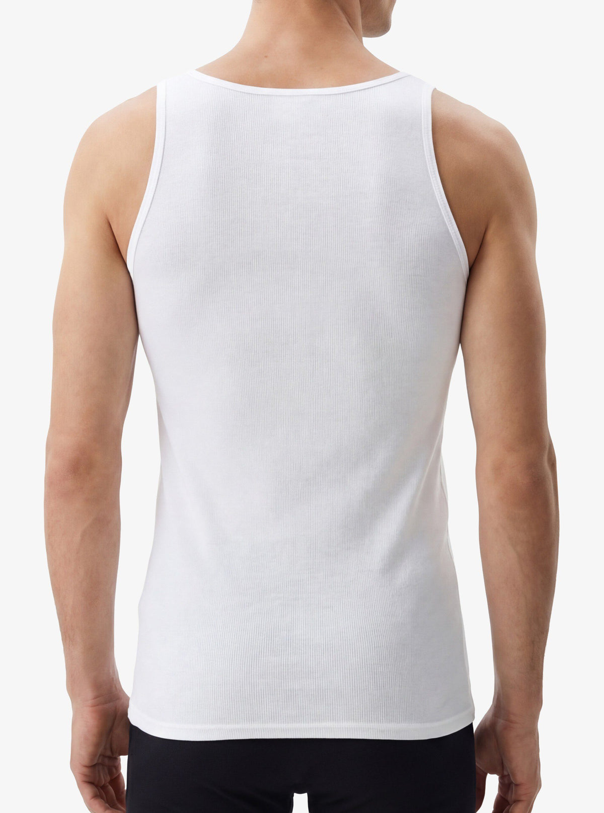 Herren Rippen-Top 9341 - Weiß