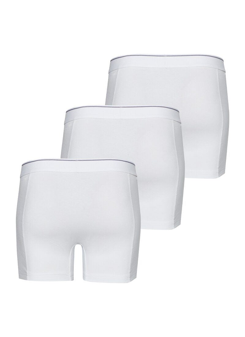 Herren Boxer Briefs 3er-Pack Weiche Baumwolle Weiß