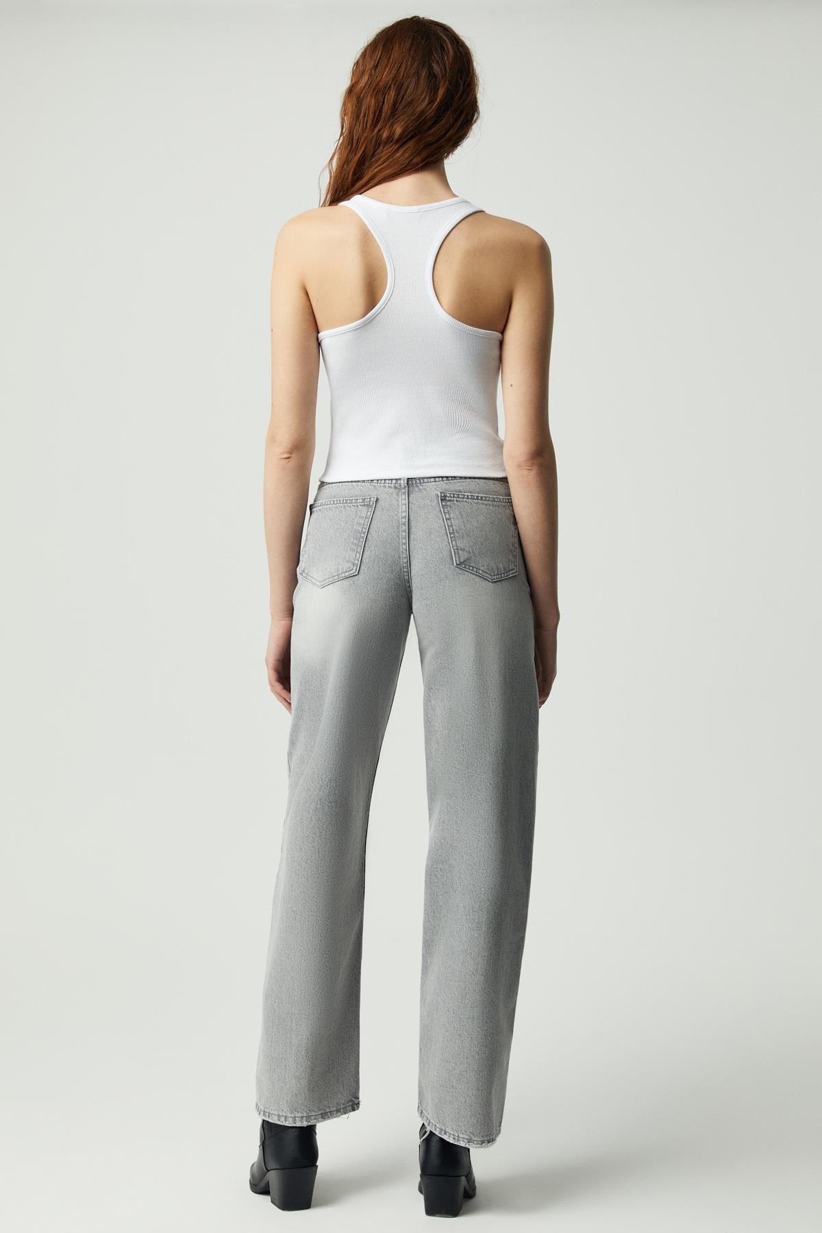 Damen Cut-Out Button-Top Weste