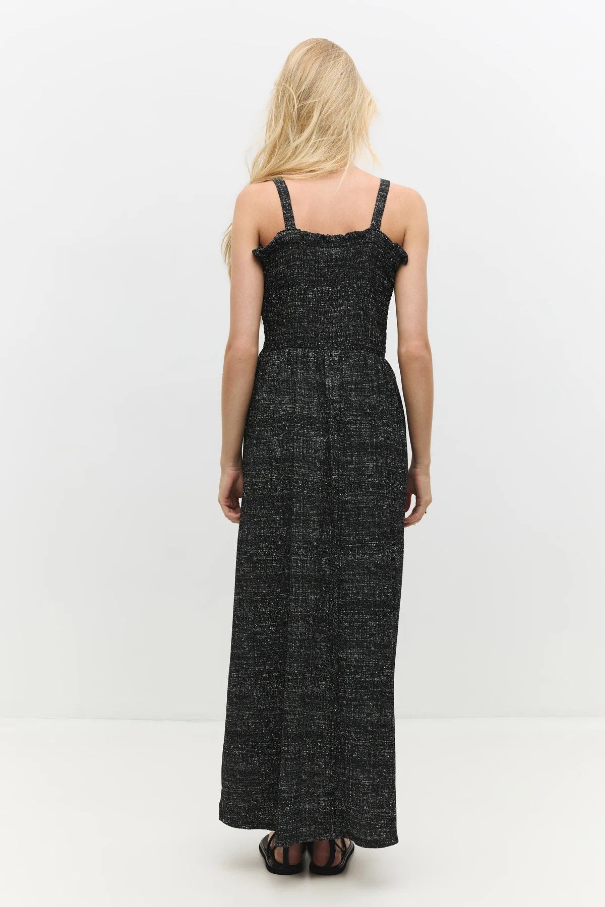 Trägerloses langes Kleid