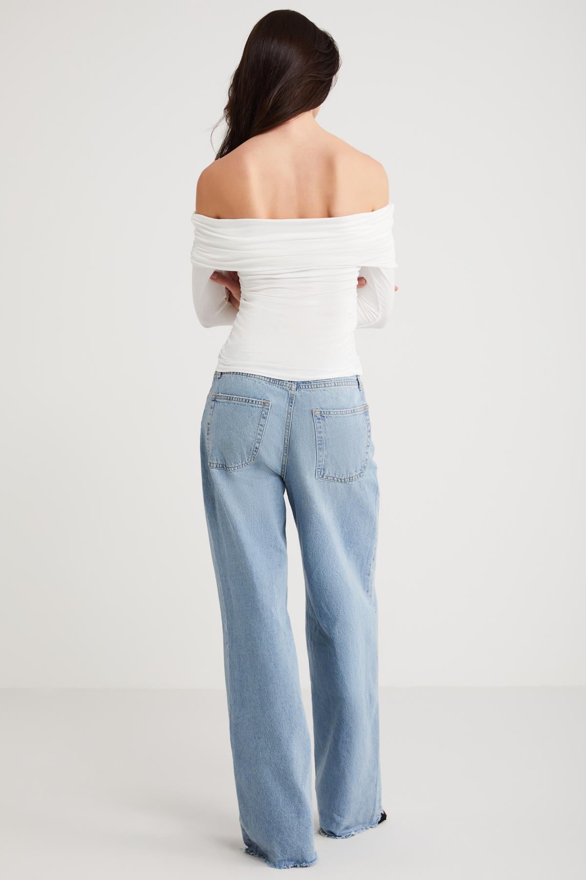 BABEL Damen Bluse mit Rüschen