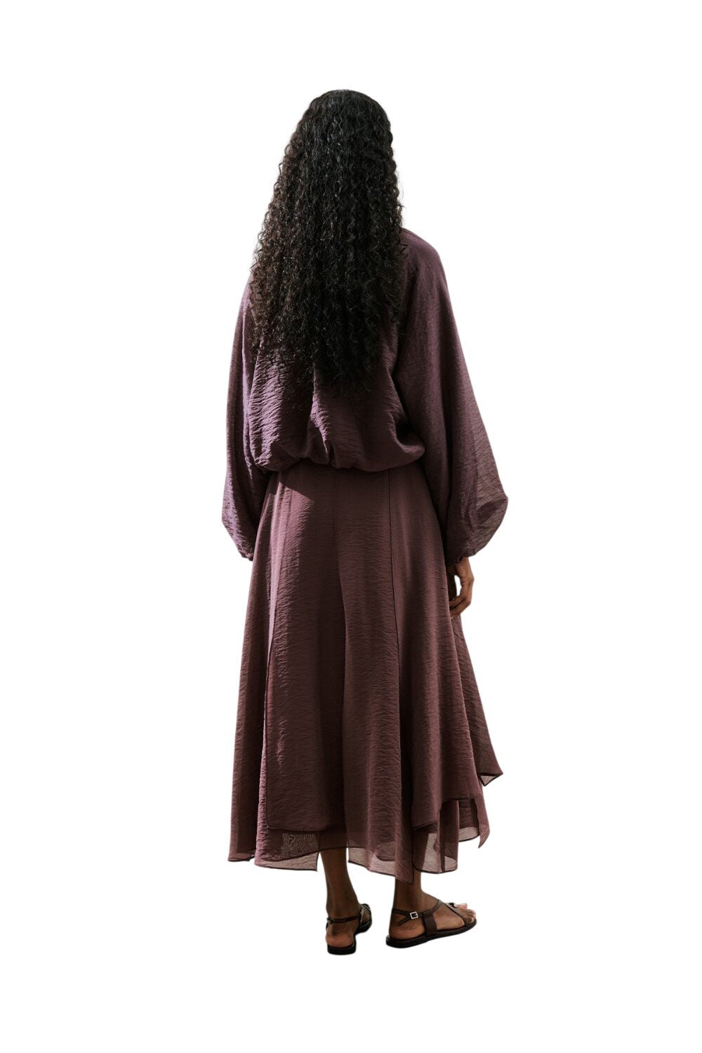 Kurze Bluse in Ballonform, schwarz
