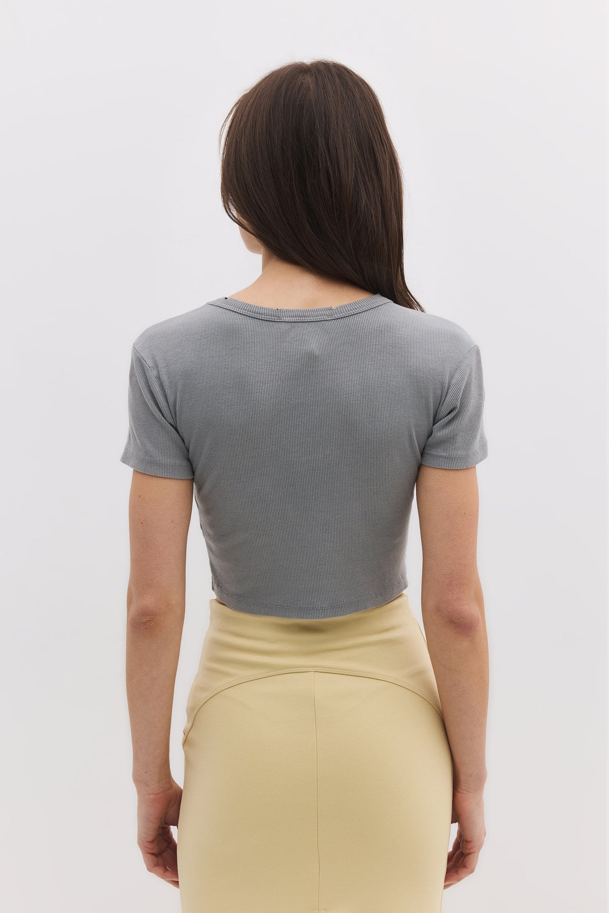 Bedrucktes Crop-T-Shirt